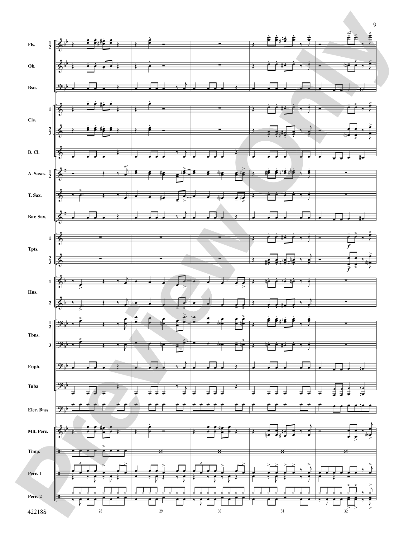 Tower of Power Greatest Hits: Concert Band Conductor Score & Parts