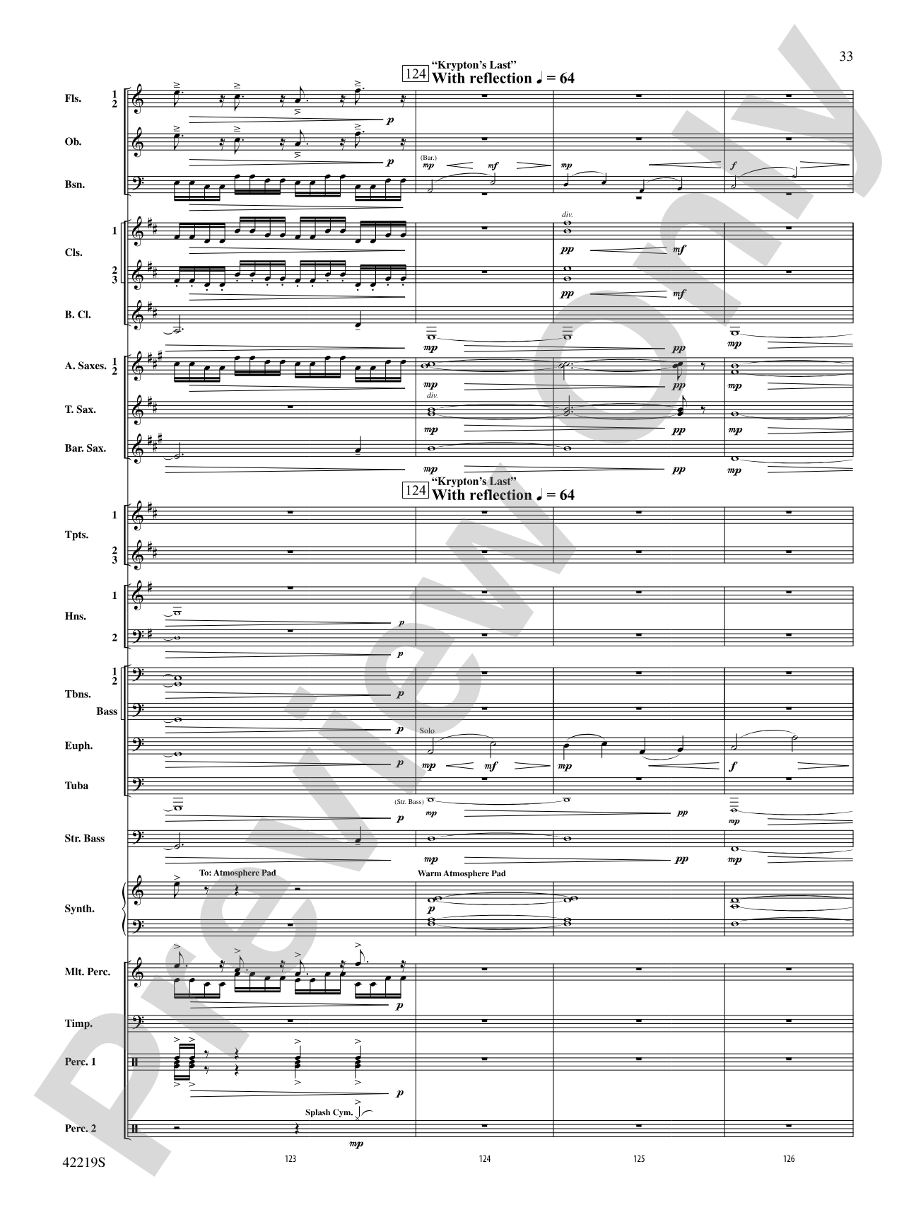 Man of Steel, Suite from: Concert Band Conductor Score & Parts