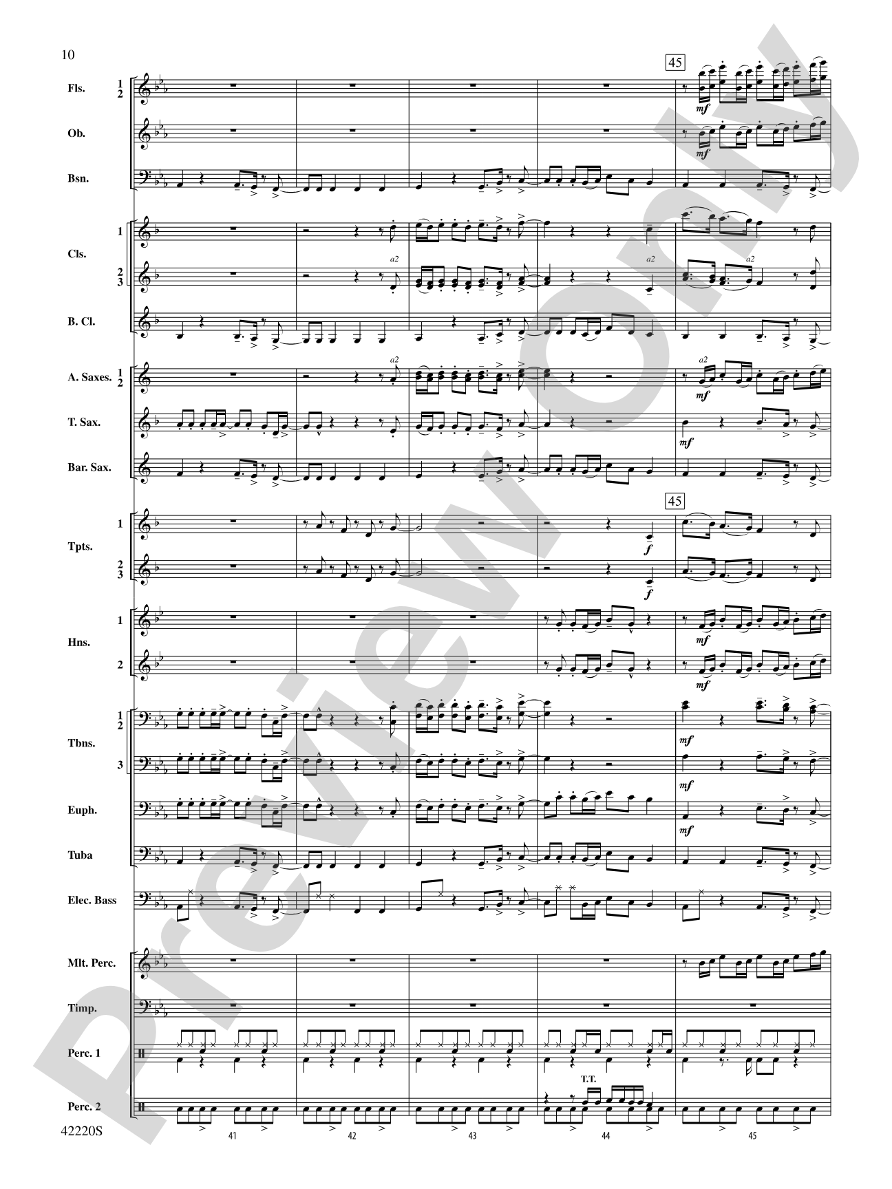 Treasure: Concert Band Conductor Score & Parts