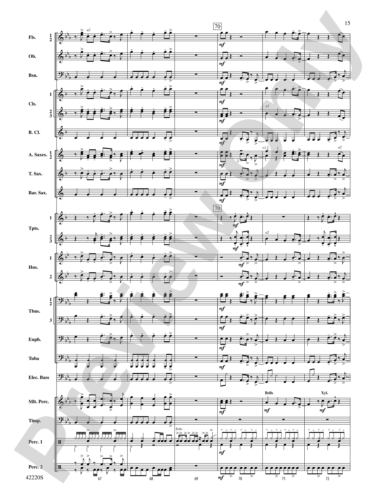 Treasure: Concert Band Conductor Score & Parts