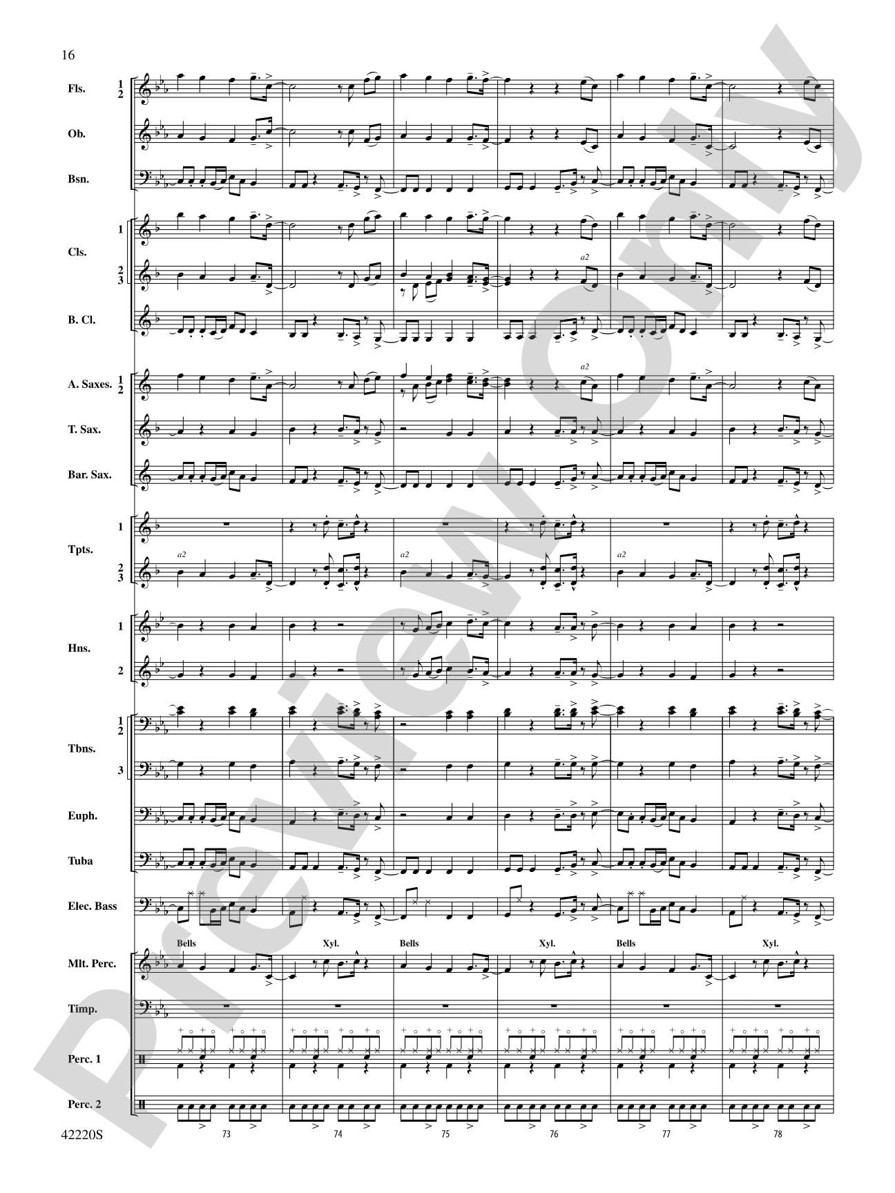 Treasure: Concert Band Conductor Score & Parts