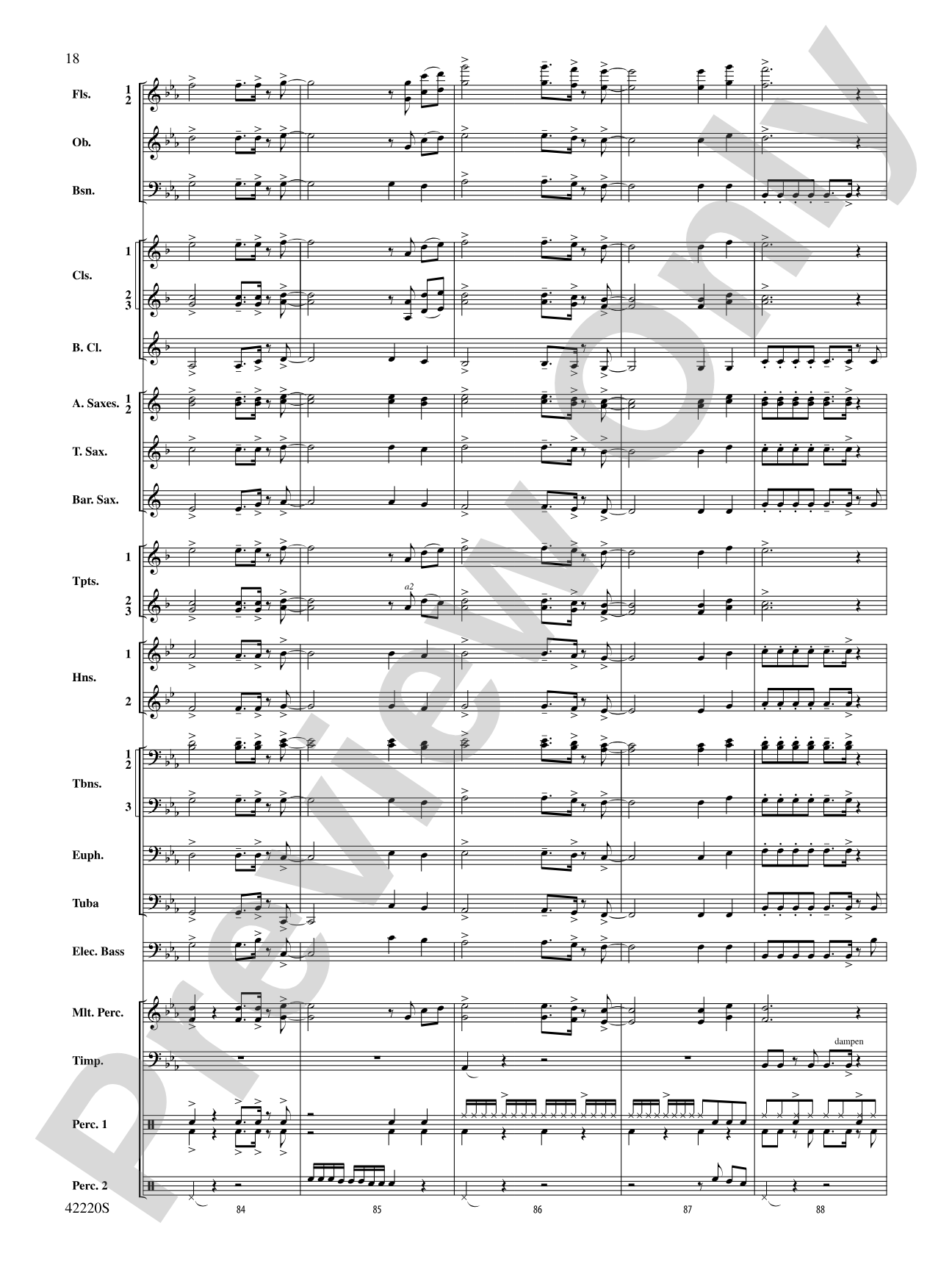 Treasure: Concert Band Conductor Score & Parts