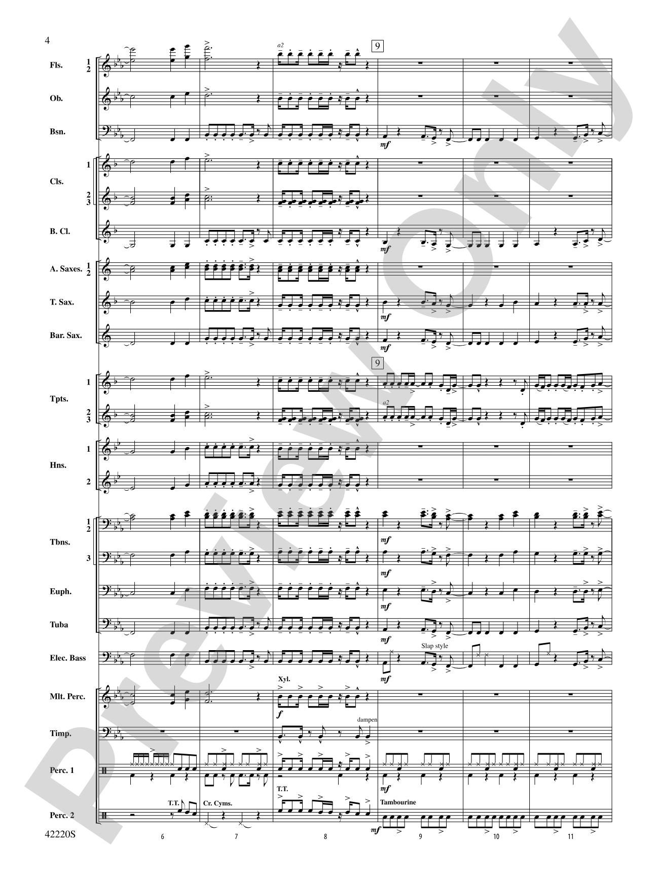 Treasure: Concert Band Conductor Score & Parts