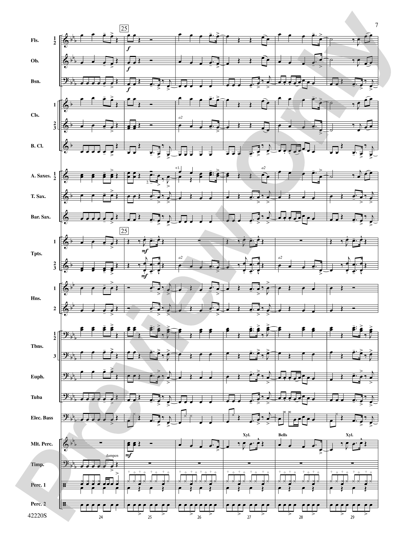 Treasure: Concert Band Conductor Score & Parts