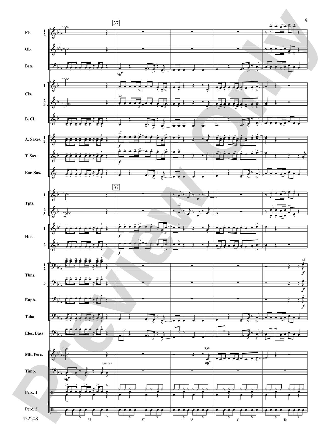 Treasure: Concert Band Conductor Score & Parts