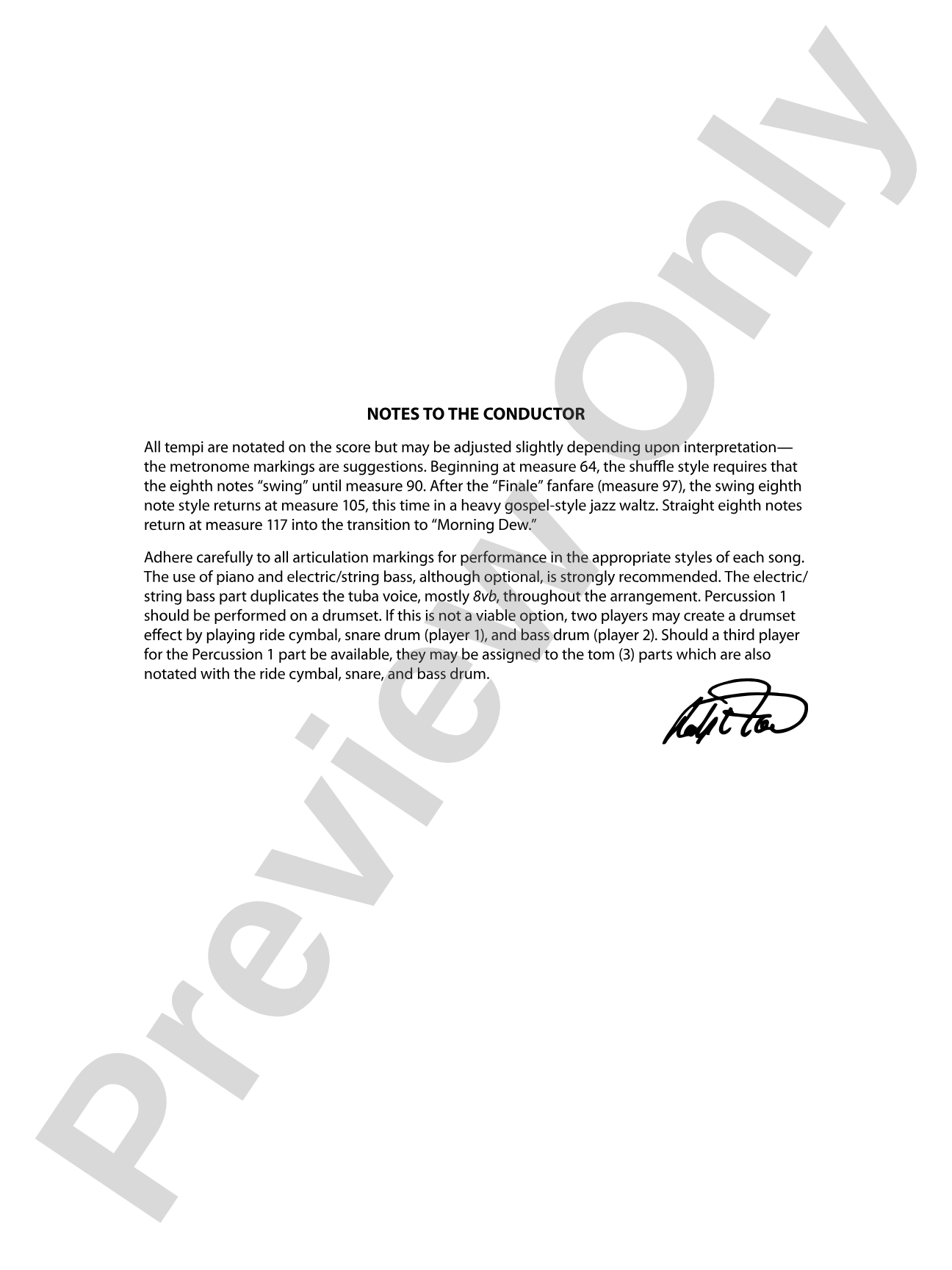 Pippin: Concert Band Conductor Score & Parts