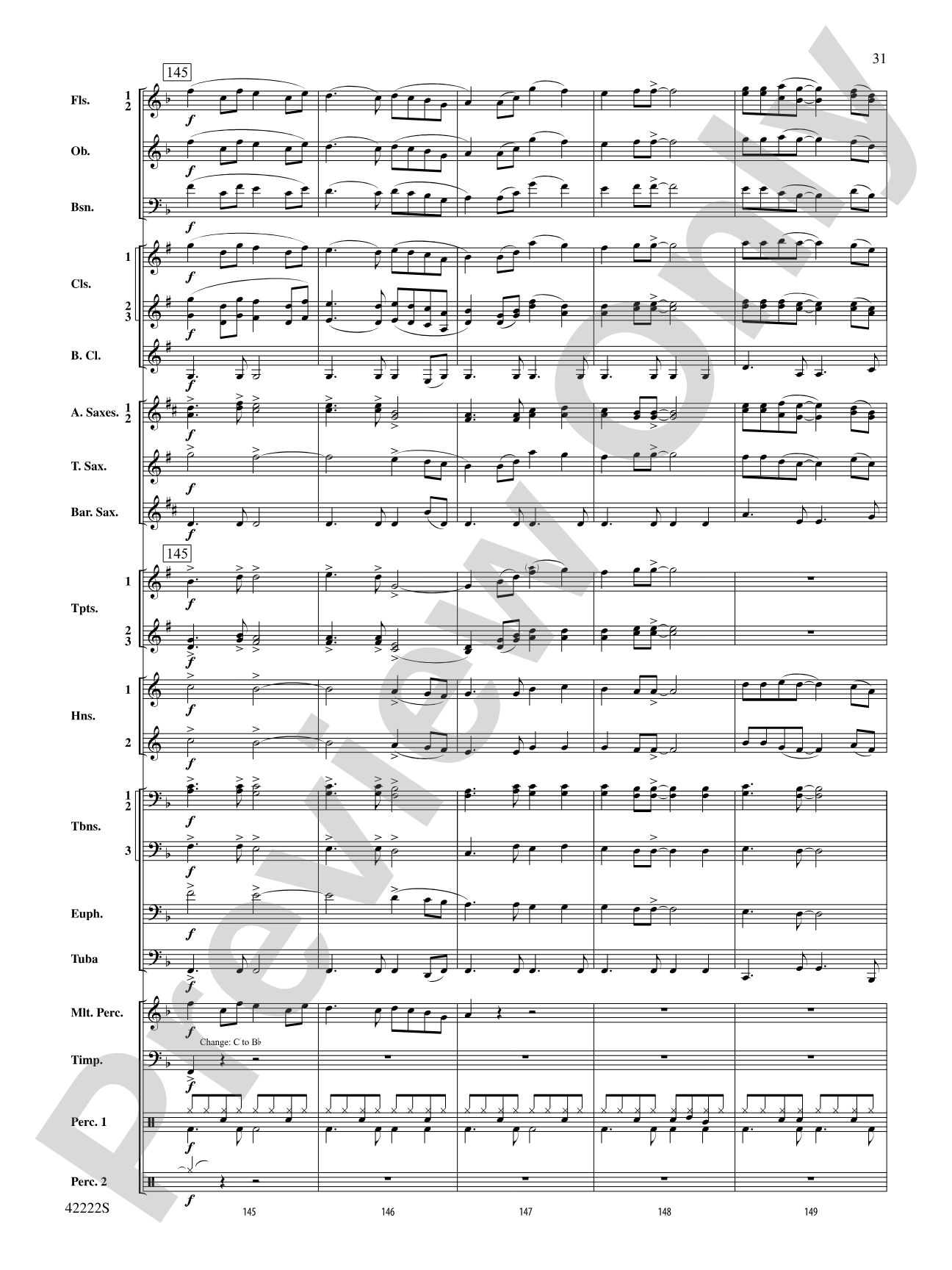 Pippin: Concert Band Conductor Score & Parts