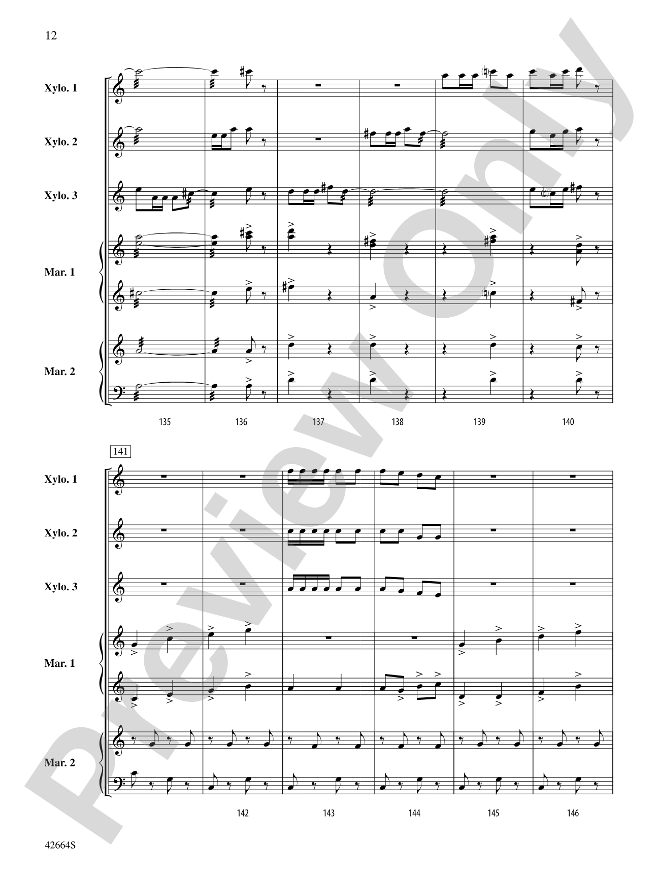 Bugler's Holiday: Percussion Ensemble Conductor Score & Parts