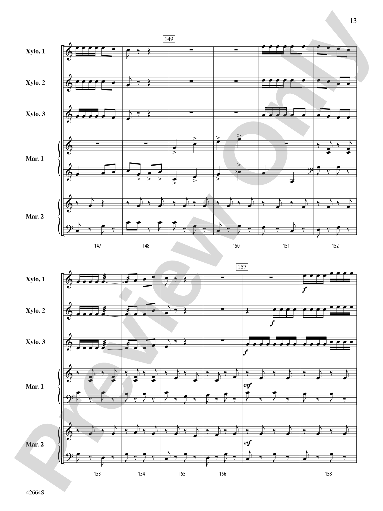 Bugler's Holiday: Percussion Ensemble Conductor Score & Parts