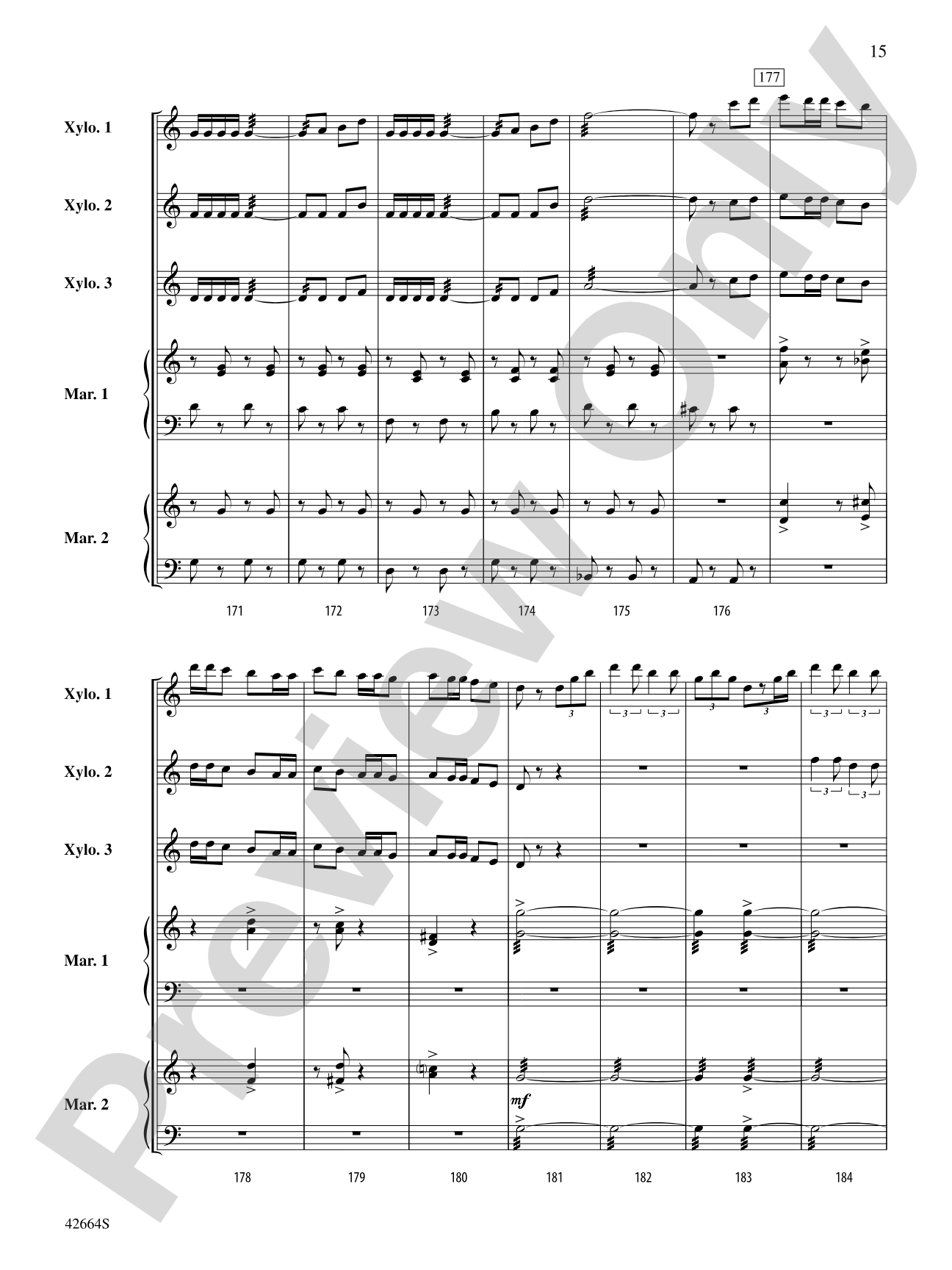Bugler's Holiday: Percussion Ensemble Conductor Score & Parts