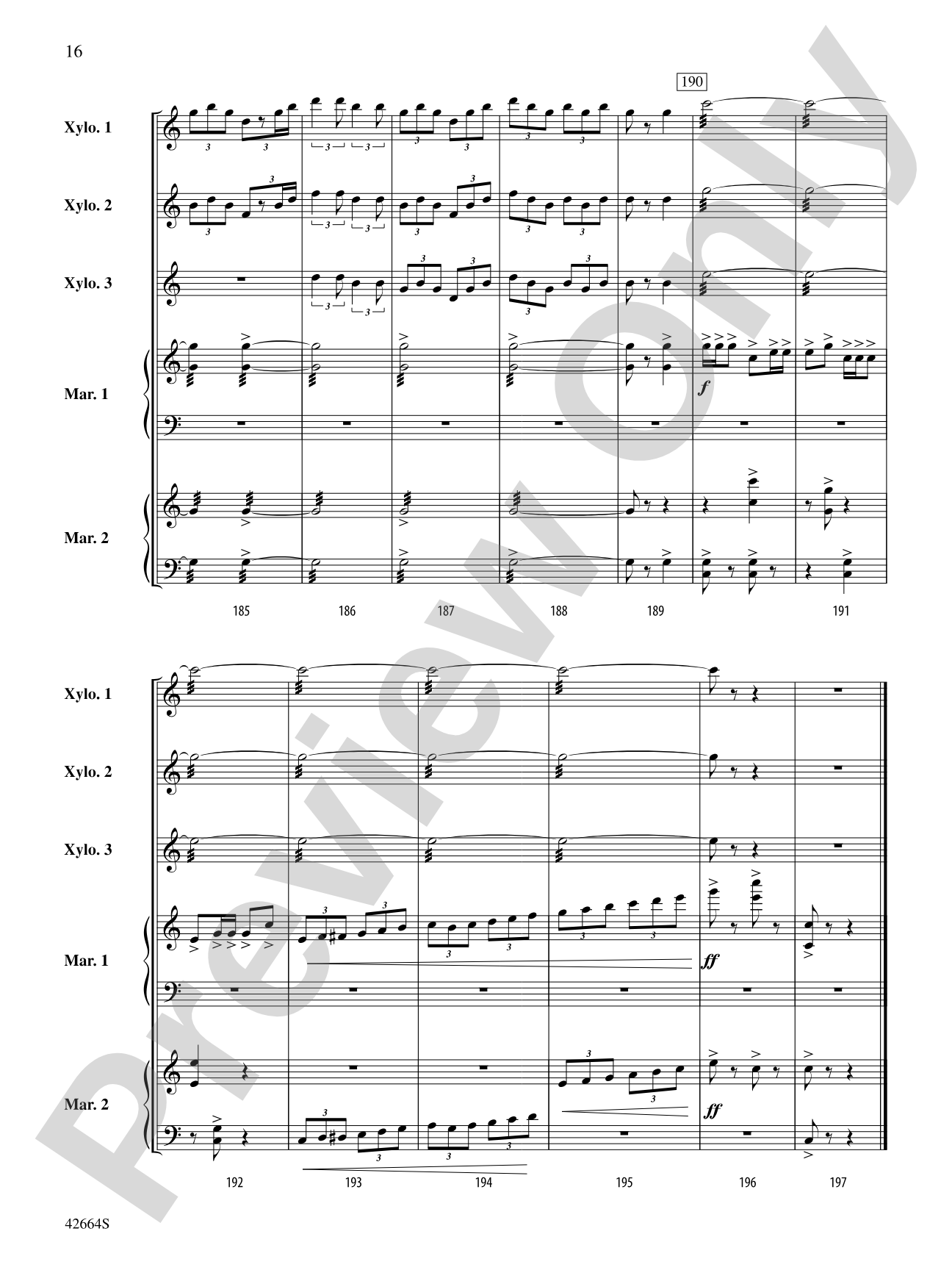 Bugler's Holiday: Percussion Ensemble Conductor Score & Parts