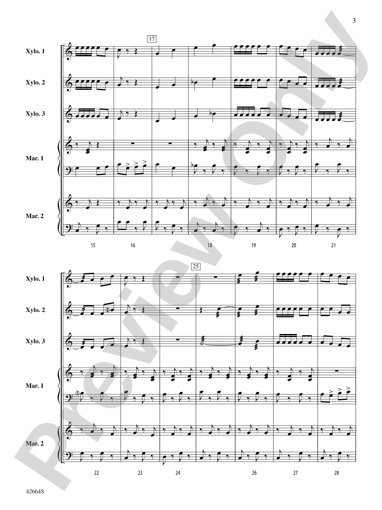 Bugler's Holiday: Percussion Ensemble Conductor Score & Parts