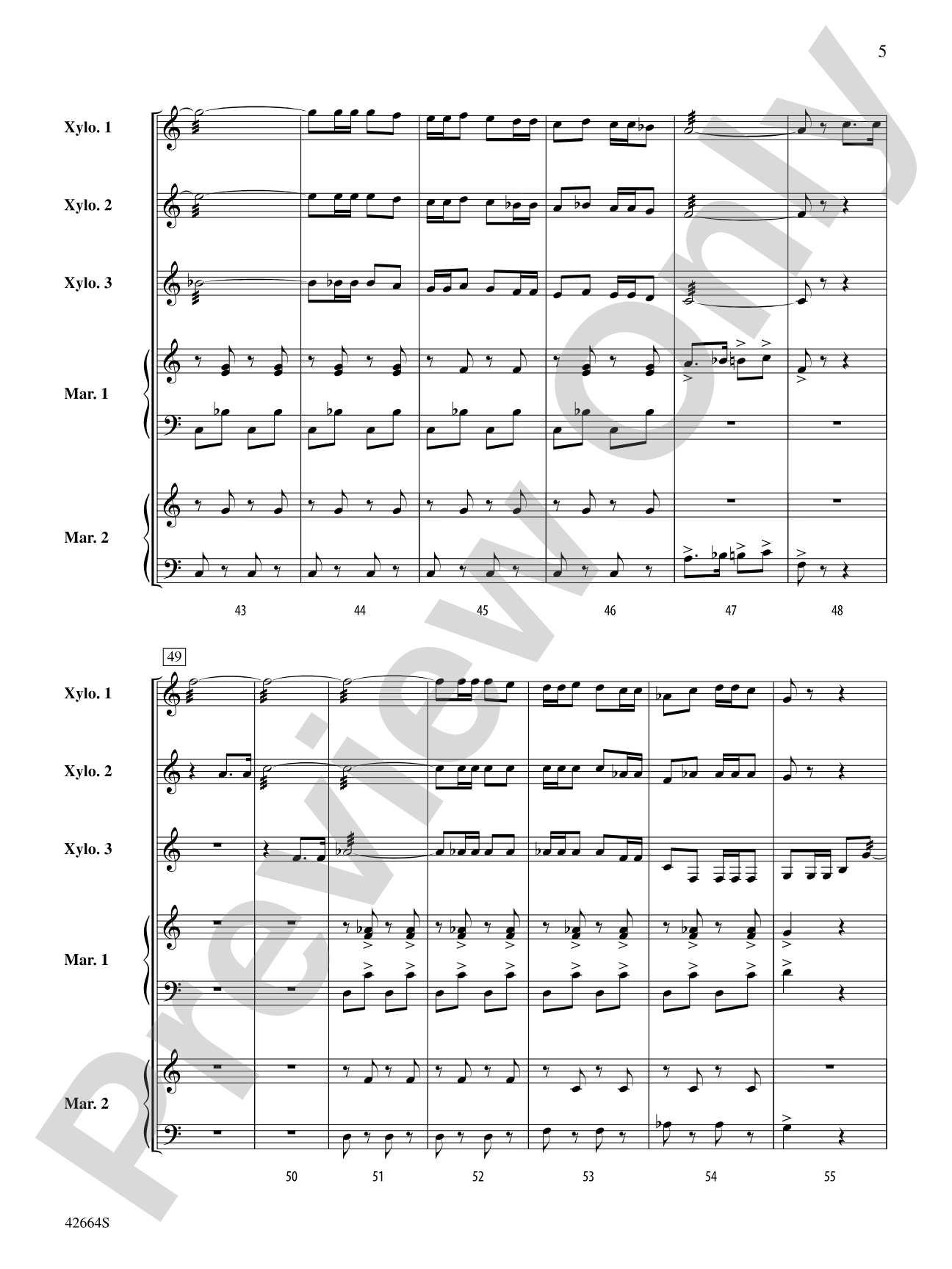 Bugler's Holiday: Percussion Ensemble Conductor Score & Parts