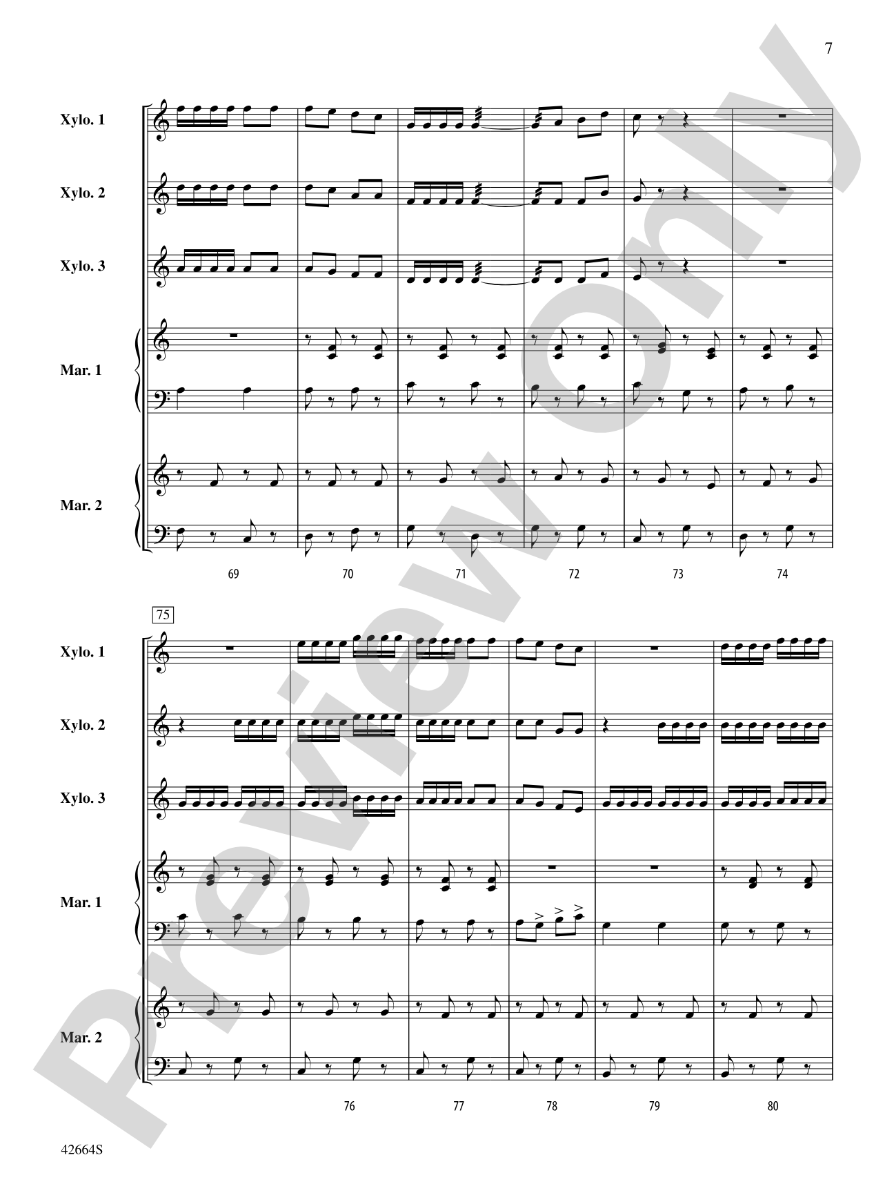 Bugler's Holiday: Percussion Ensemble Conductor Score & Parts