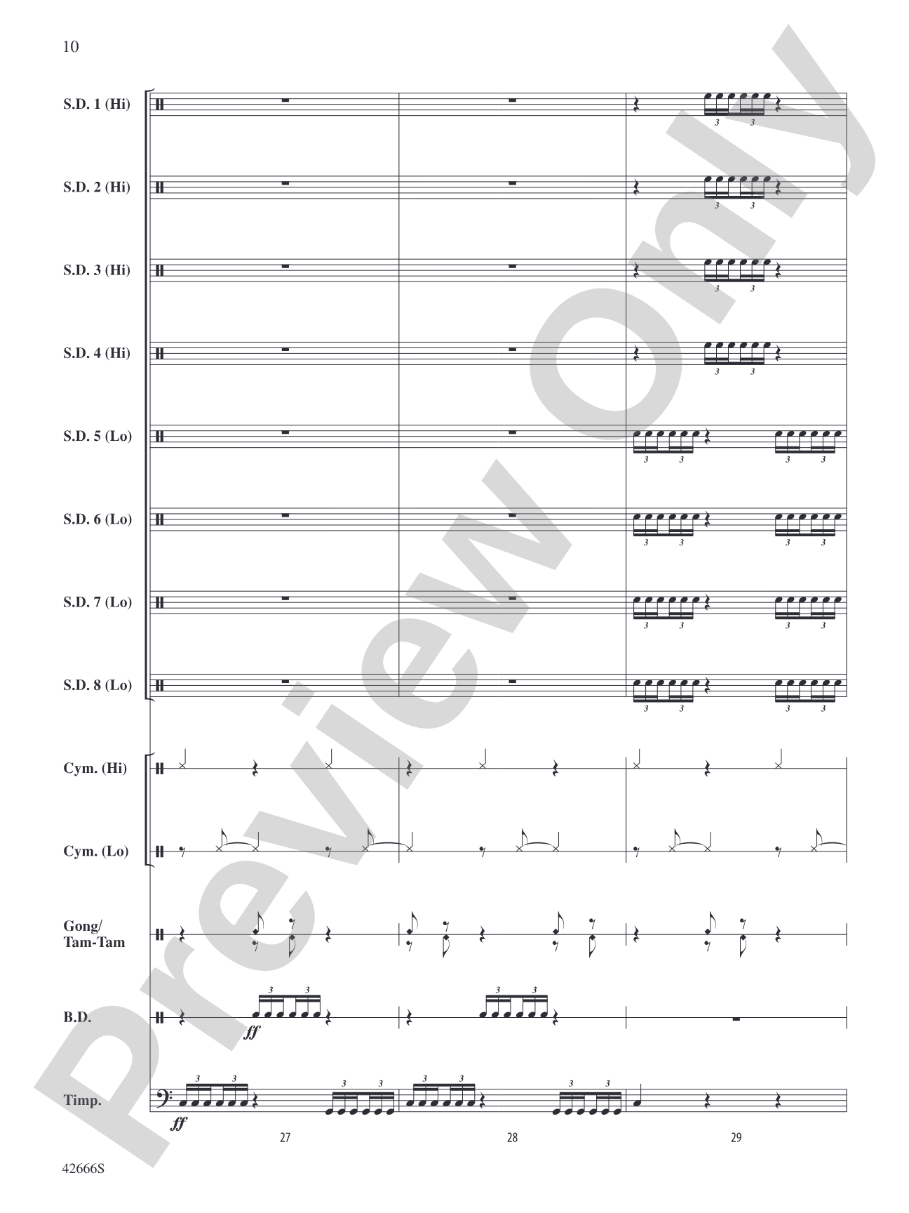 Drum Celebration: Percussion Ensemble Conductor Score & Parts