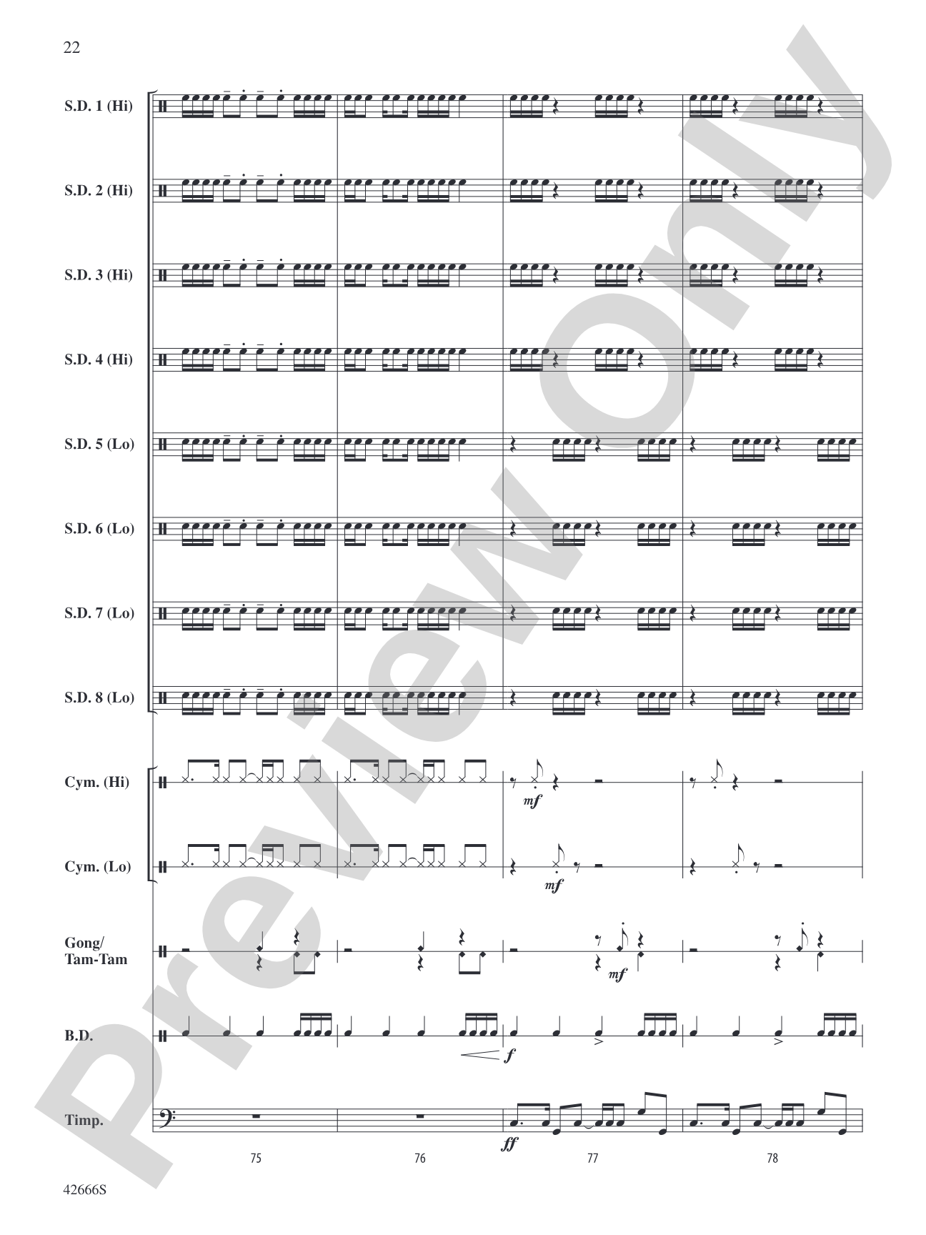 Drum Celebration: Percussion Ensemble Conductor Score & Parts