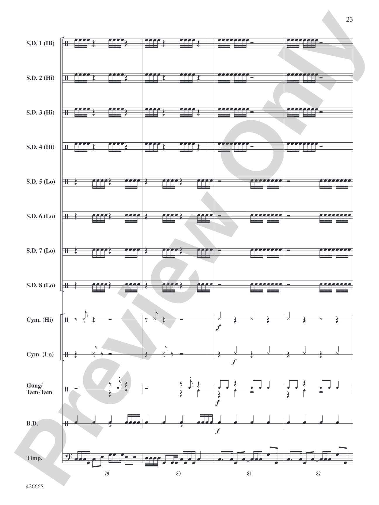 Drum Celebration: Percussion Ensemble Conductor Score & Parts