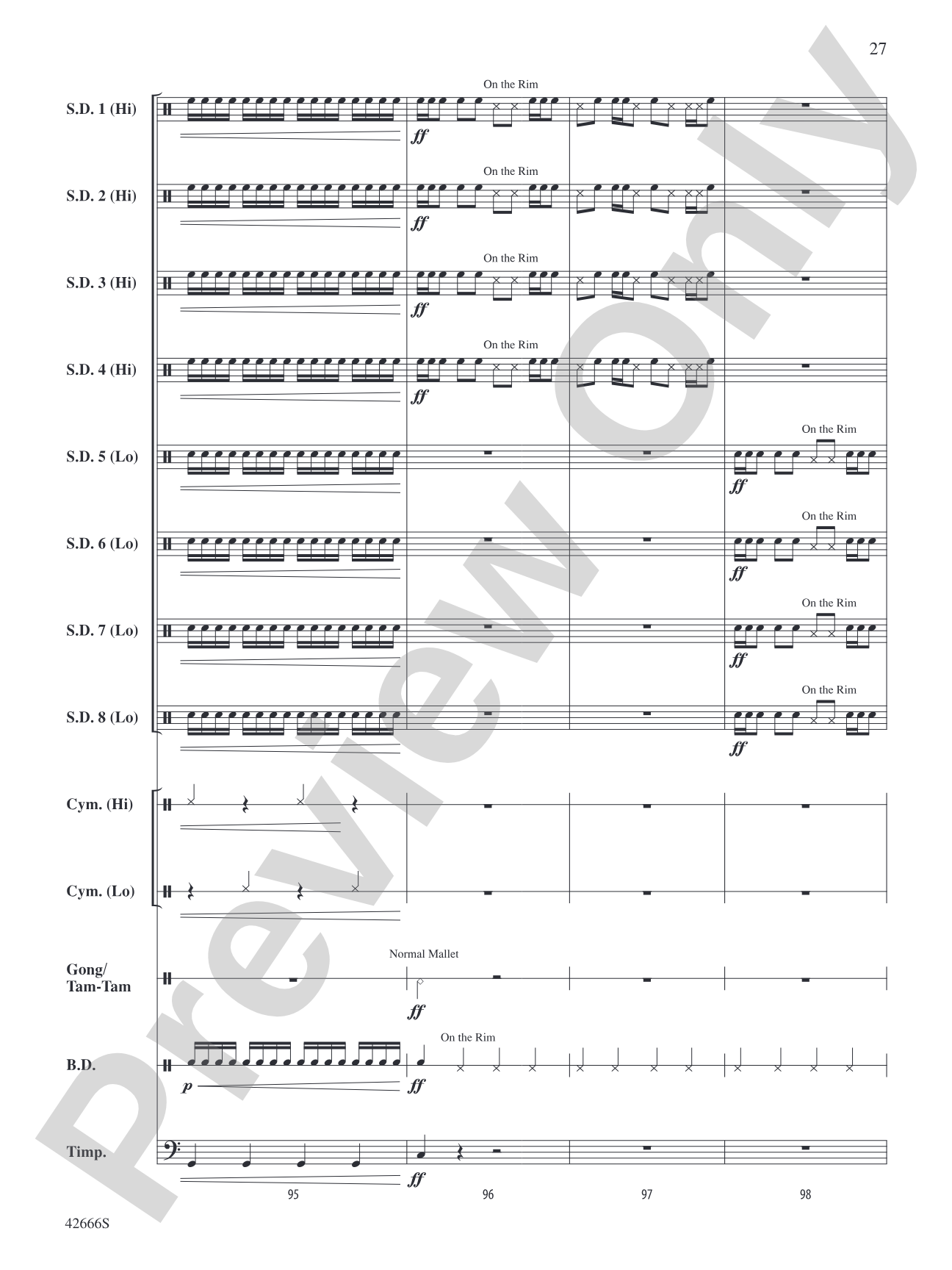 Drum Celebration: Percussion Ensemble Conductor Score & Parts