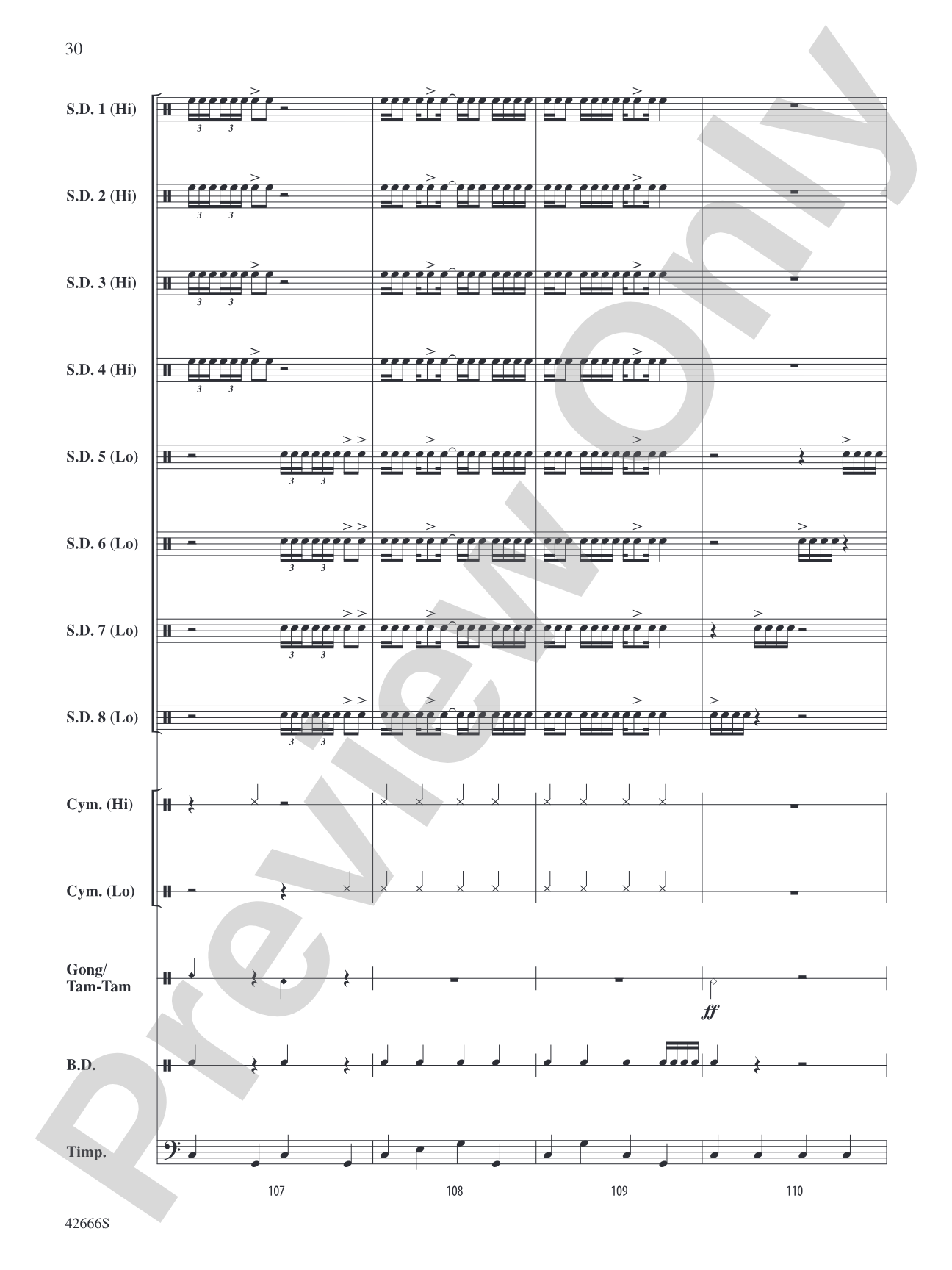 Drum Celebration: Percussion Ensemble Conductor Score & Parts