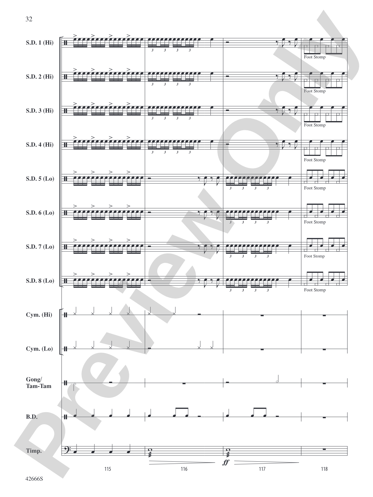 Drum Celebration: Percussion Ensemble Conductor Score & Parts