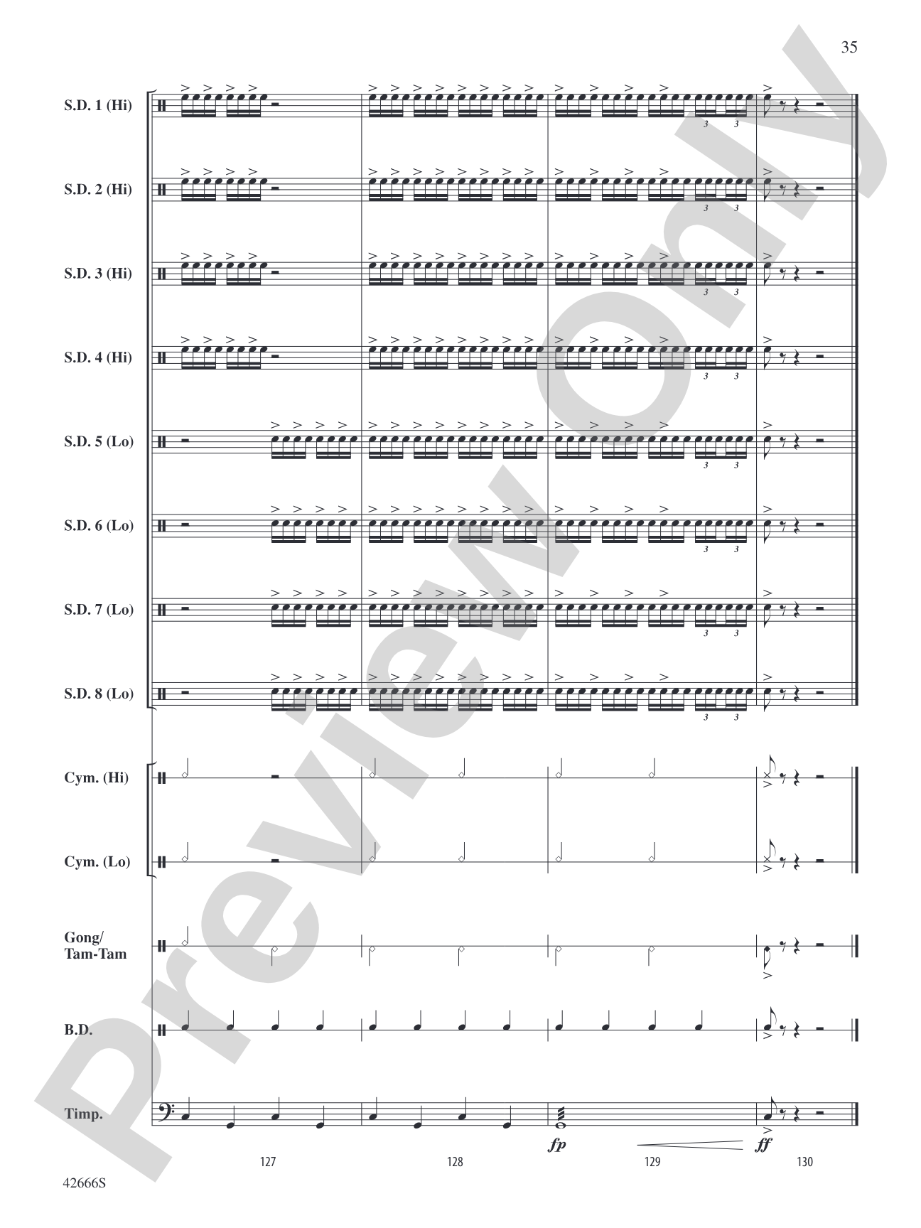 Drum Celebration: Percussion Ensemble Conductor Score & Parts