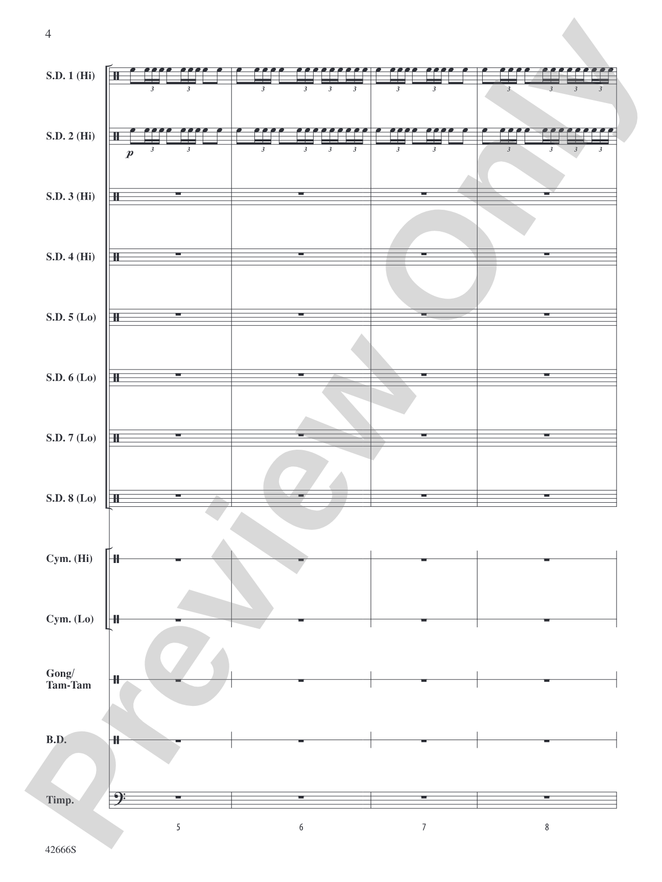 Drum Celebration: Percussion Ensemble Conductor Score & Parts