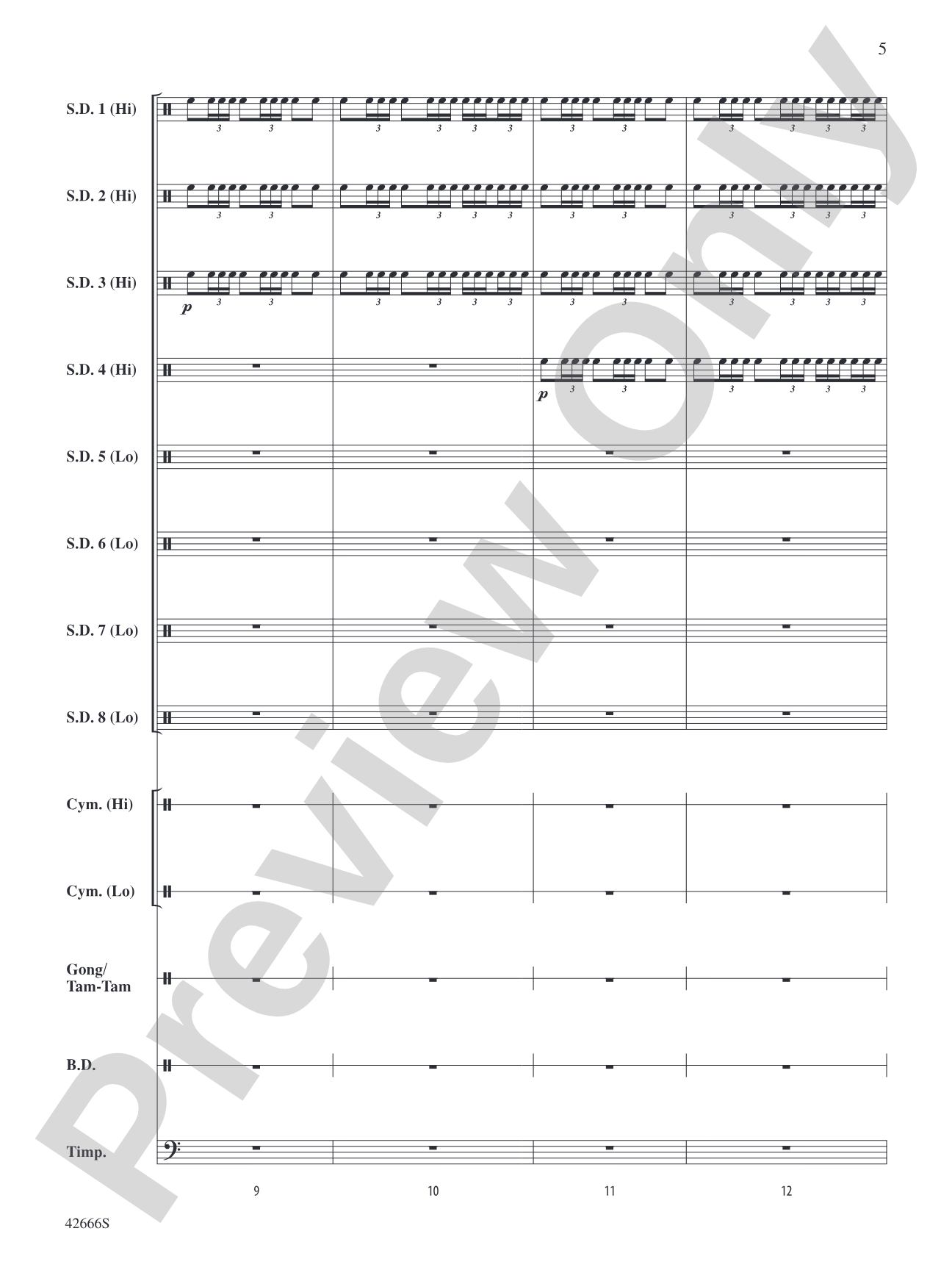 Drum Celebration: Percussion Ensemble Conductor Score & Parts
