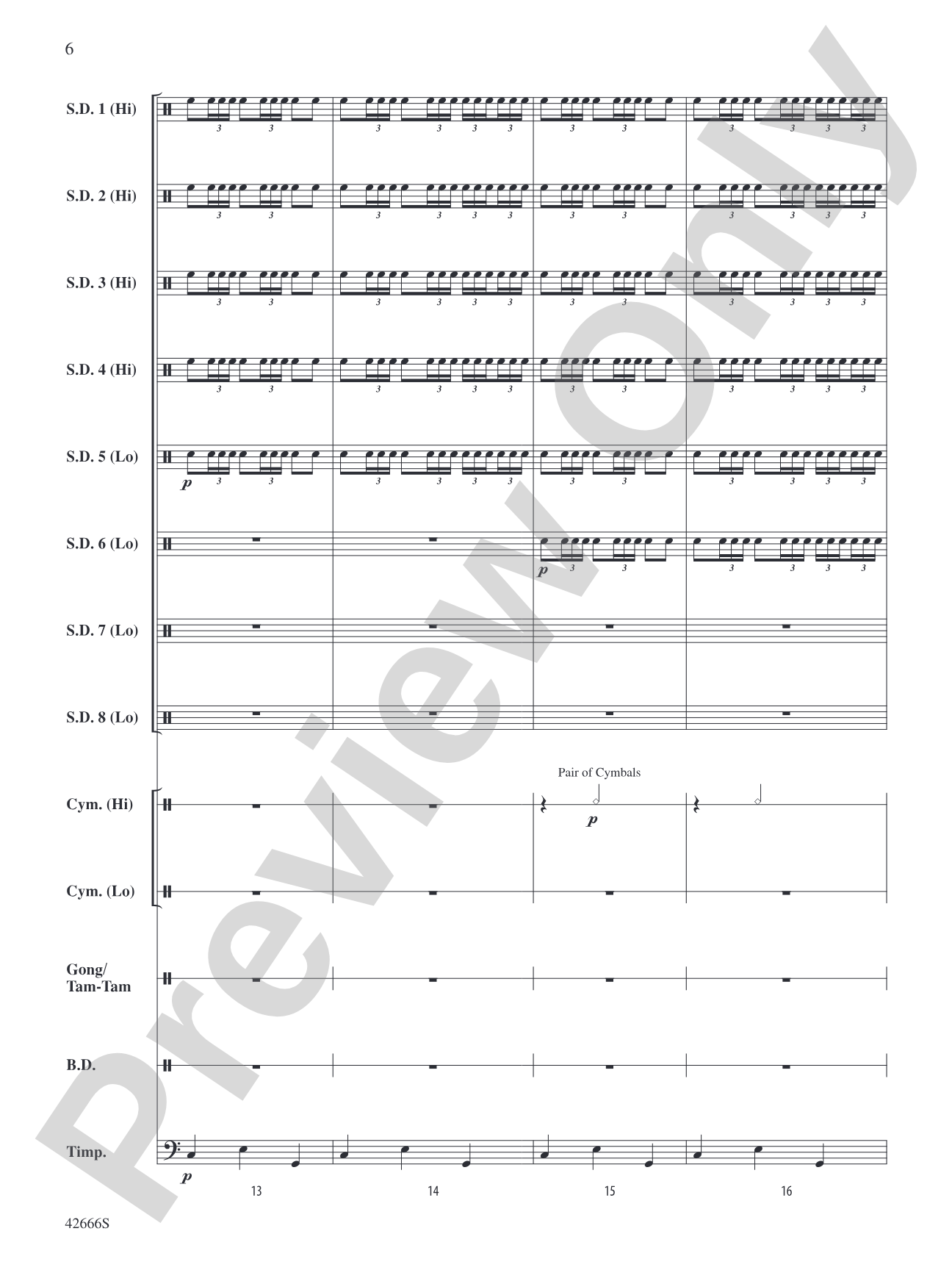 Drum Celebration: Percussion Ensemble Conductor Score & Parts