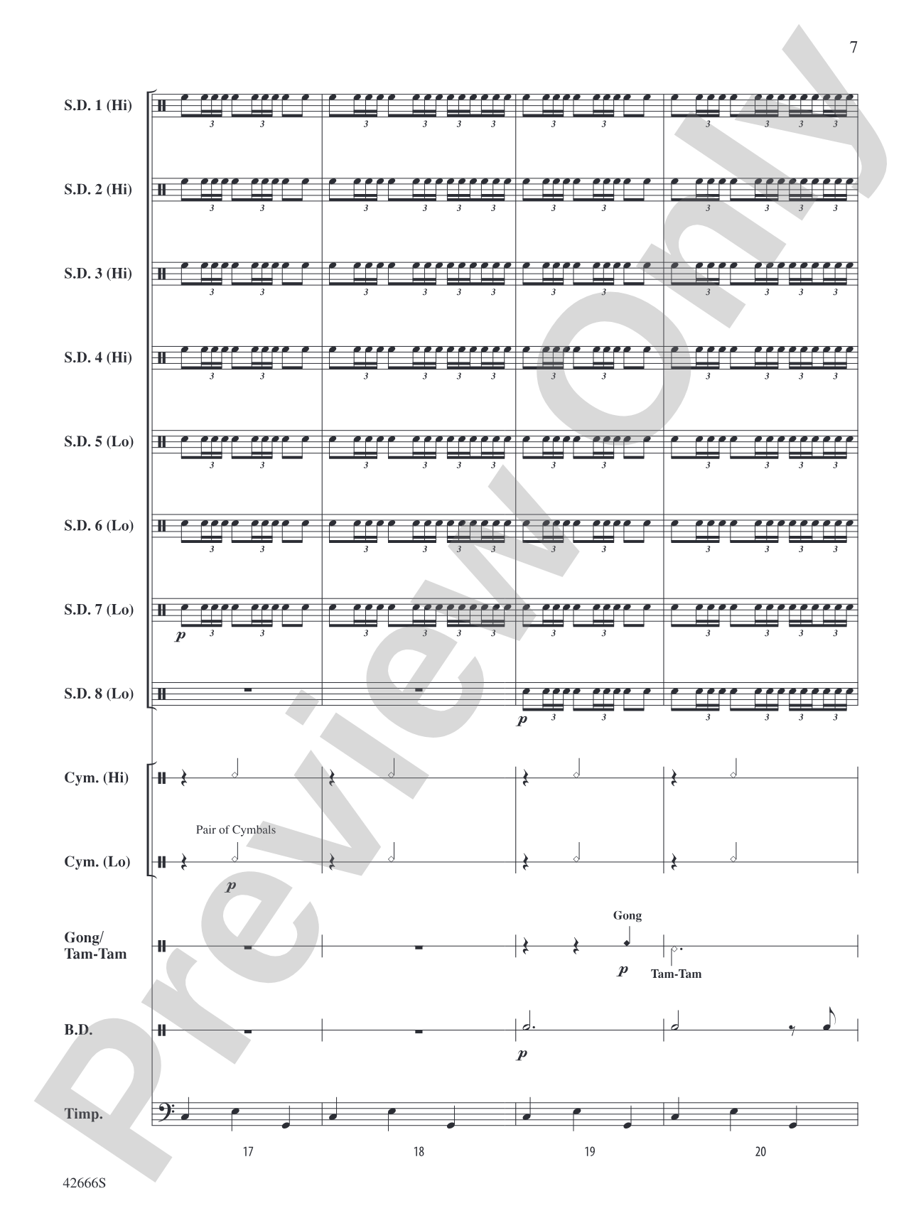 Drum Celebration: Percussion Ensemble Conductor Score & Parts