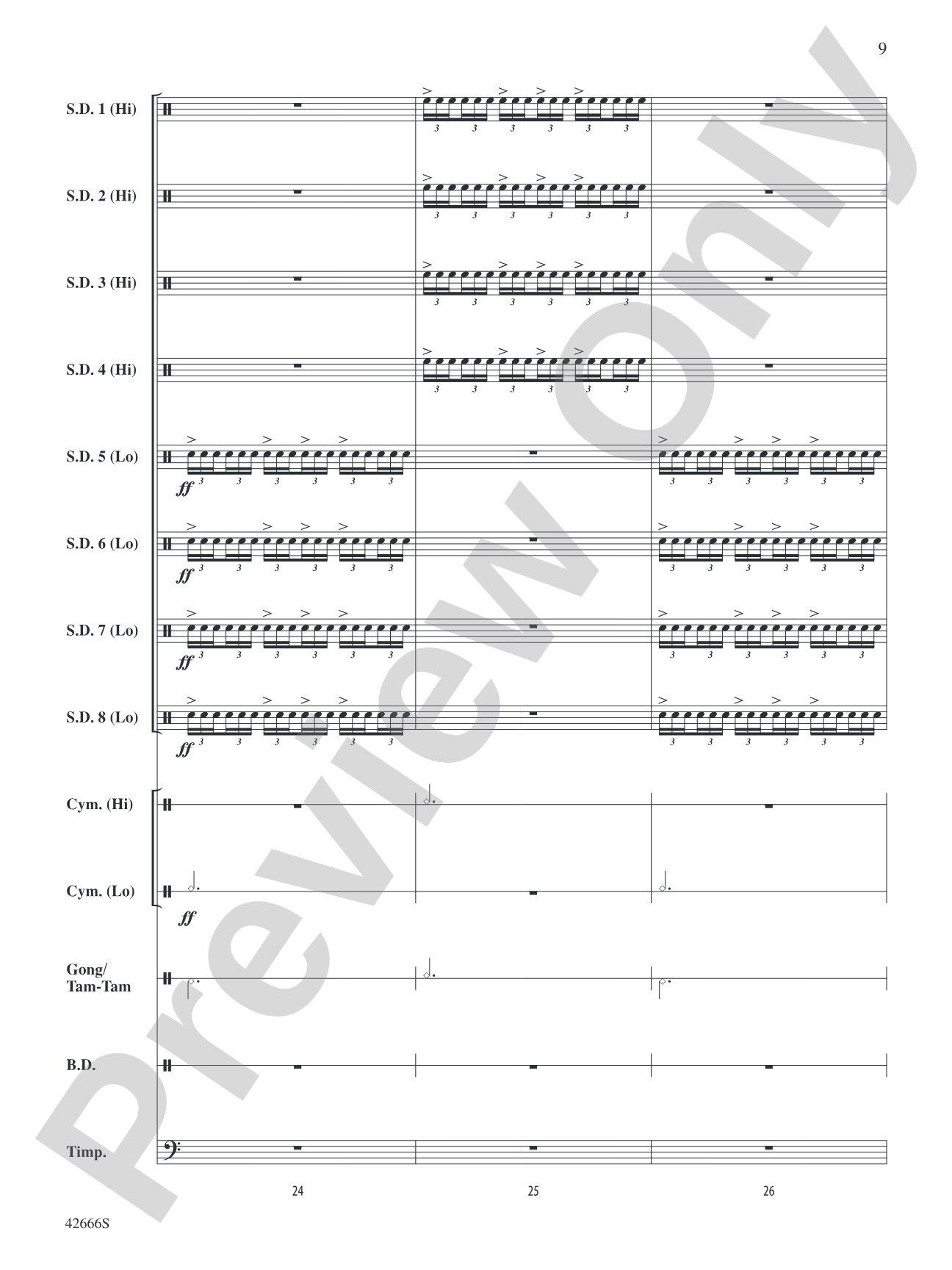 Drum Celebration: Percussion Ensemble Conductor Score & Parts