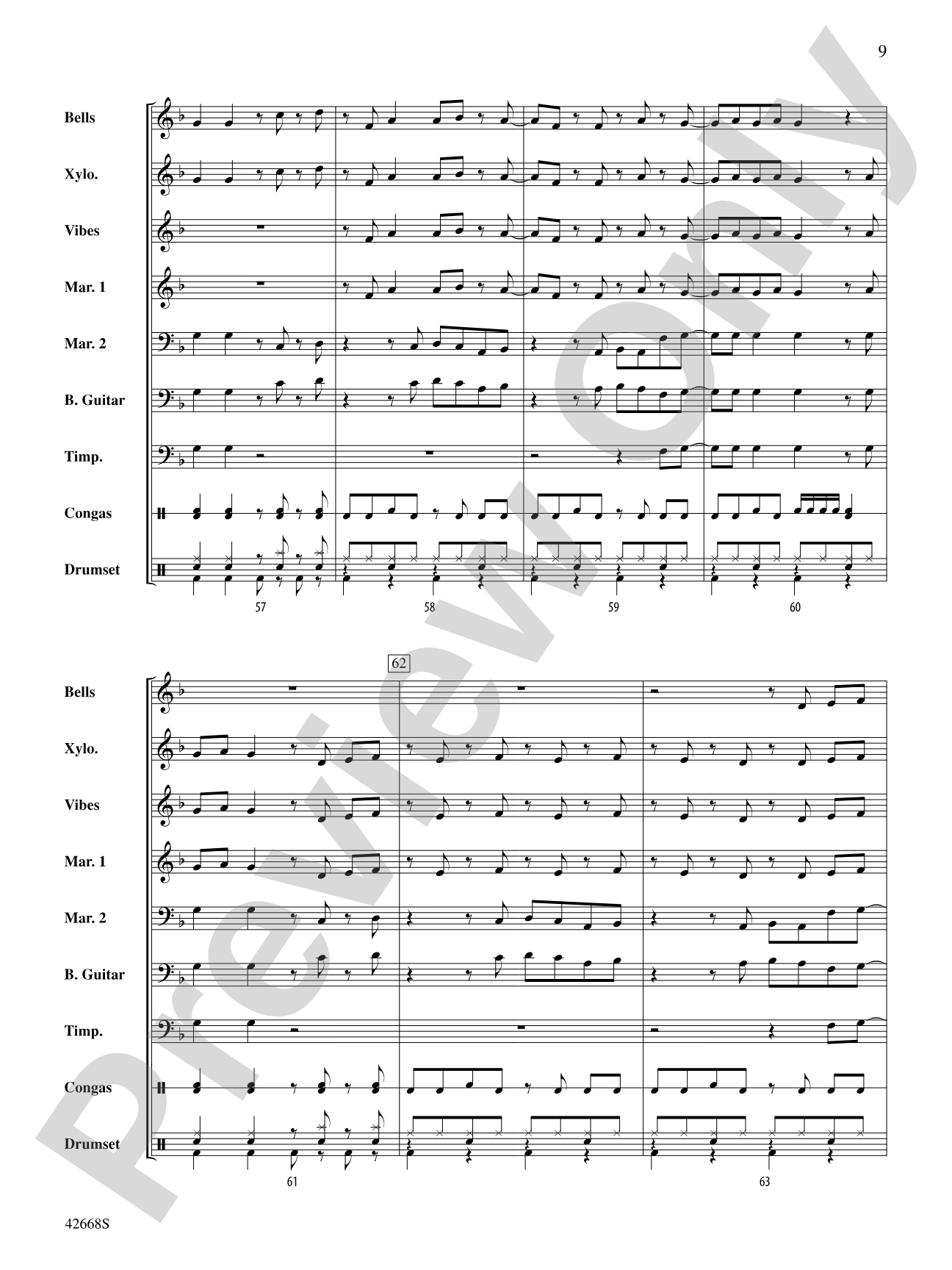 Locked Out of Heaven: Score