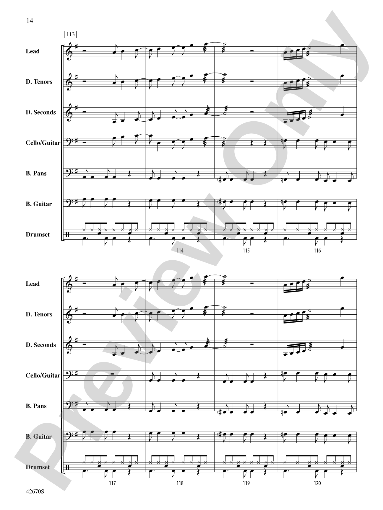 25 or 6 to 4: Steel Drum Conductor Score & Parts