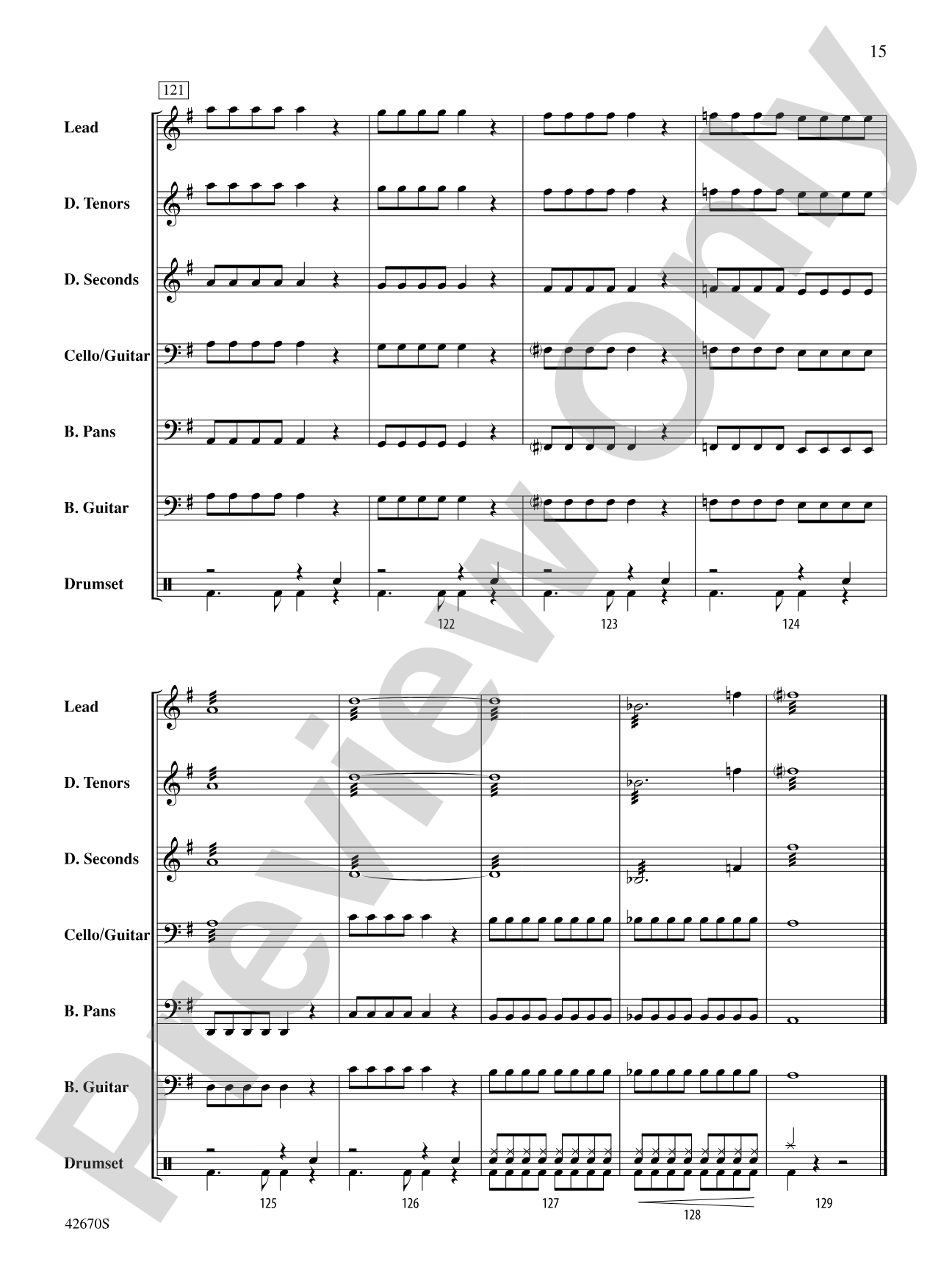 25 or 6 to 4: Steel Drum Conductor Score & Parts