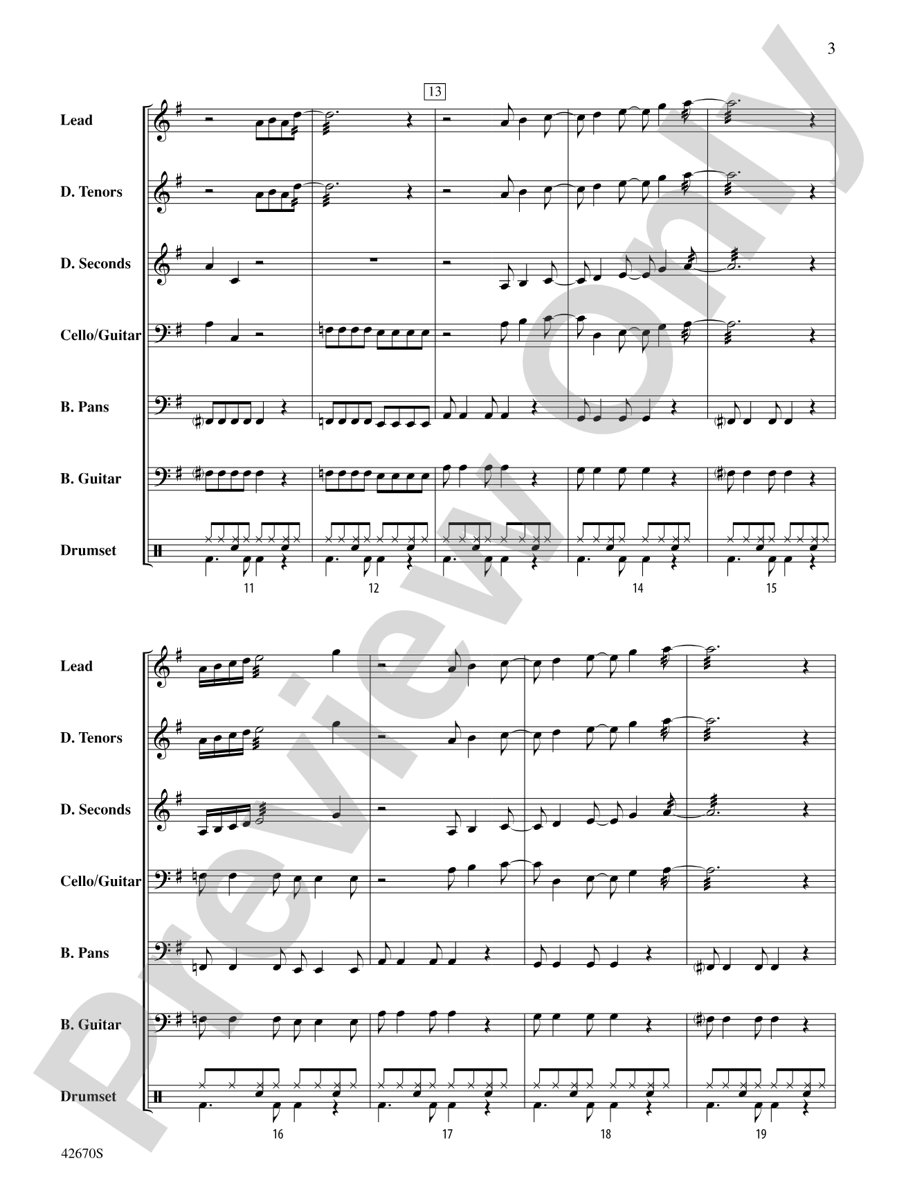 25 or 6 to 4: Steel Drum Conductor Score & Parts