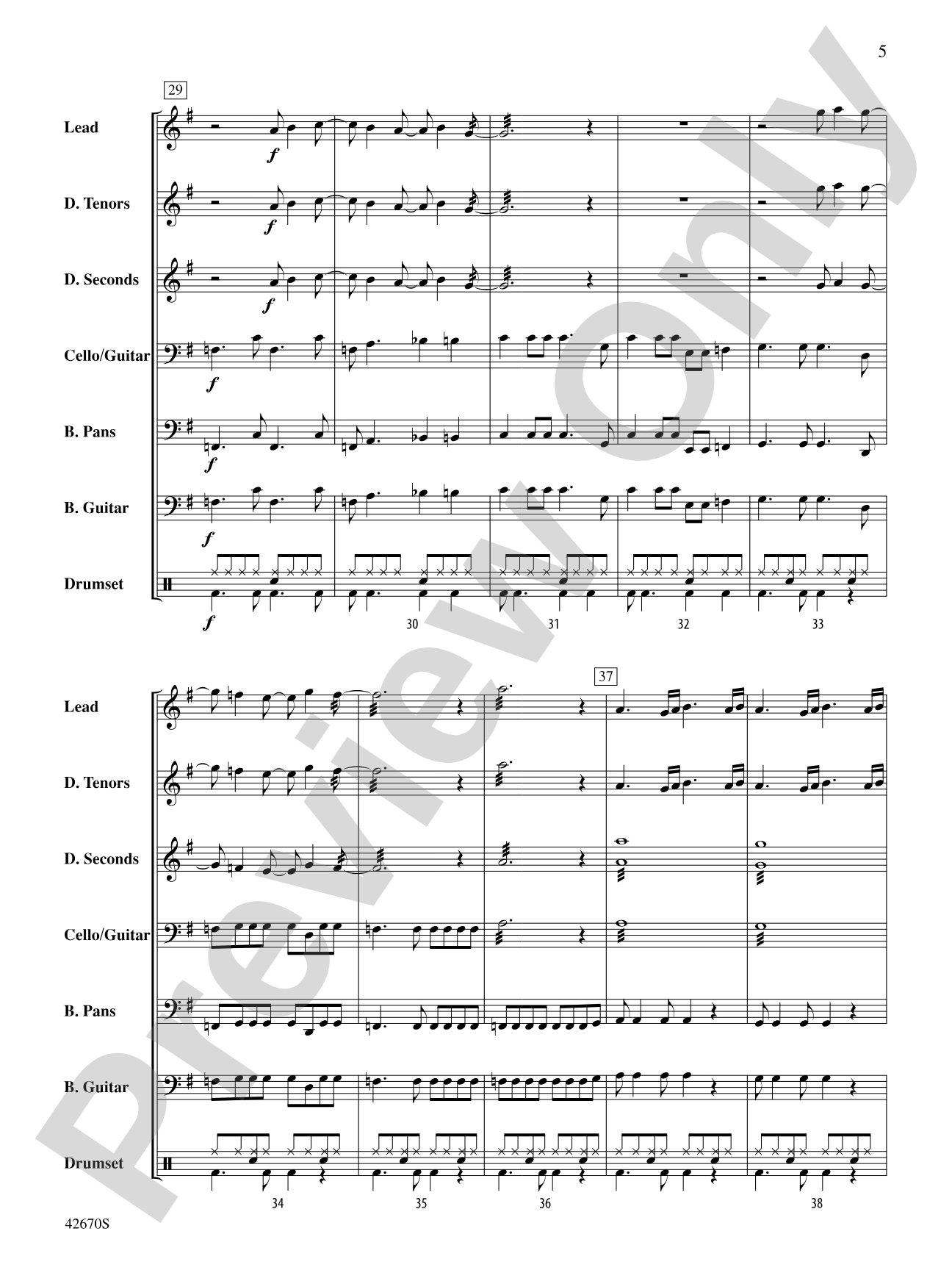 25 or 6 to 4: Steel Drum Conductor Score & Parts