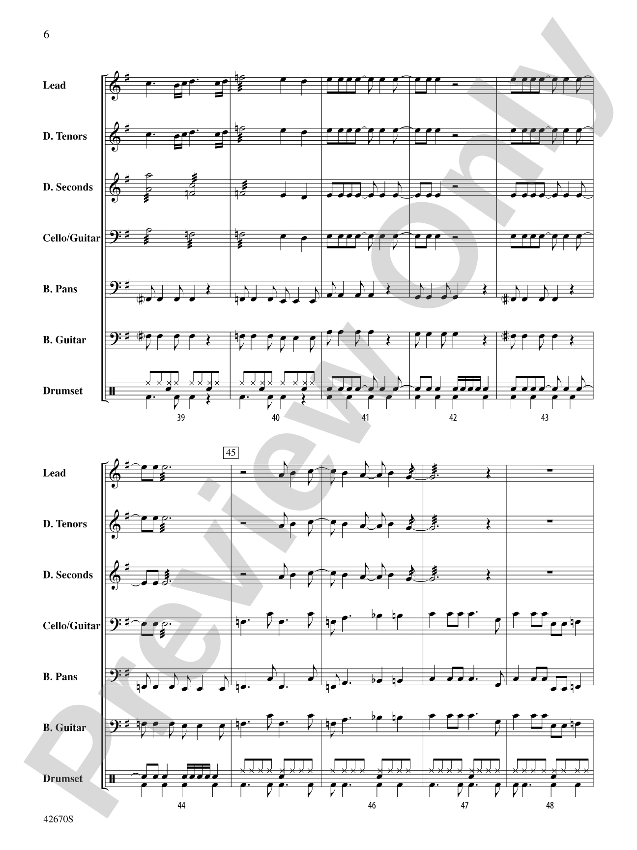 25 or 6 to 4: Steel Drum Conductor Score & Parts