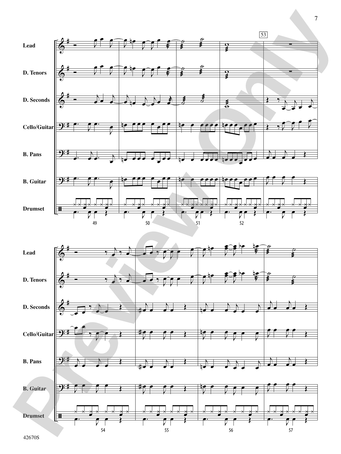 25 or 6 to 4: Steel Drum Conductor Score & Parts