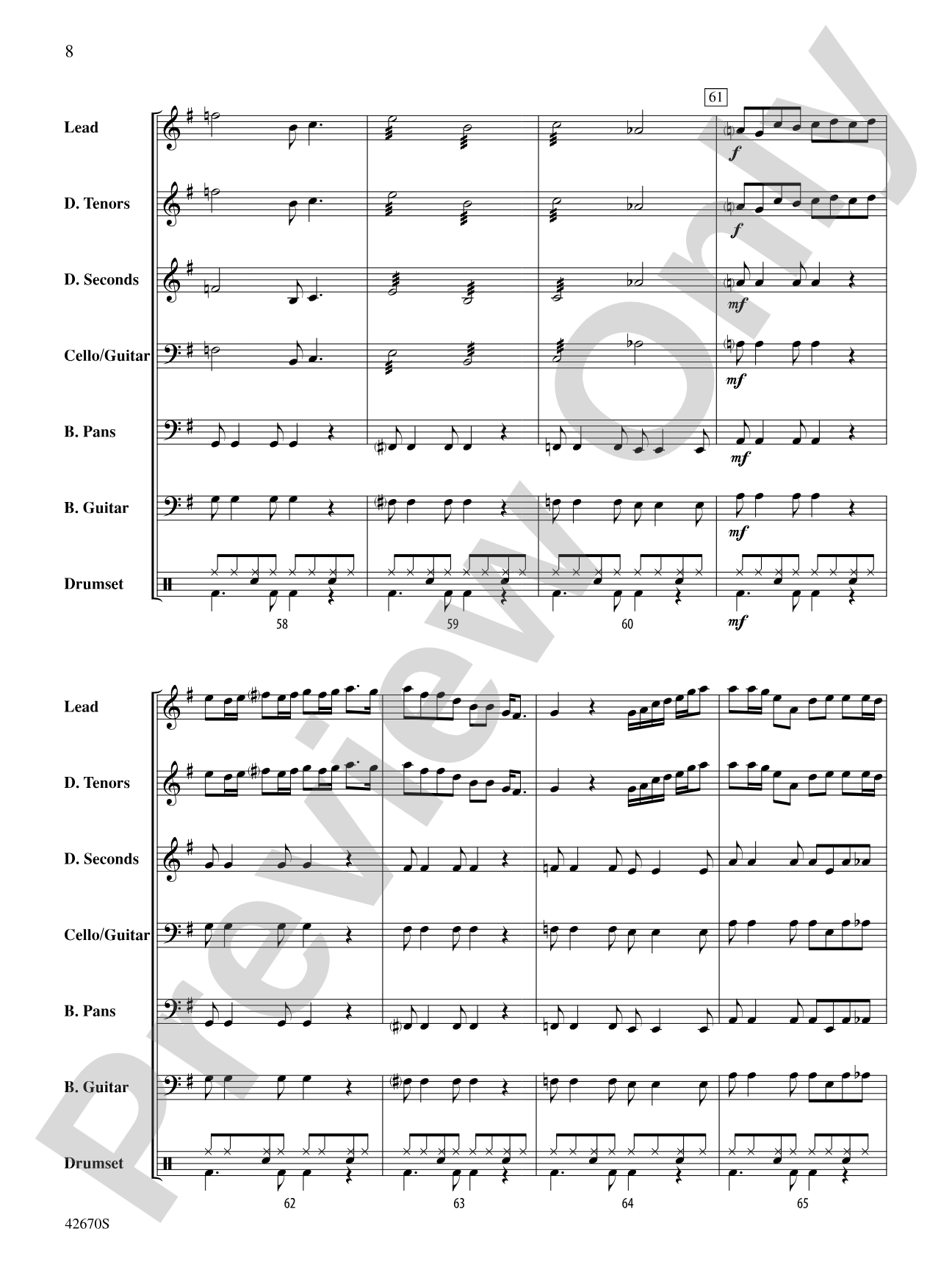 25 or 6 to 4: Steel Drum Conductor Score & Parts