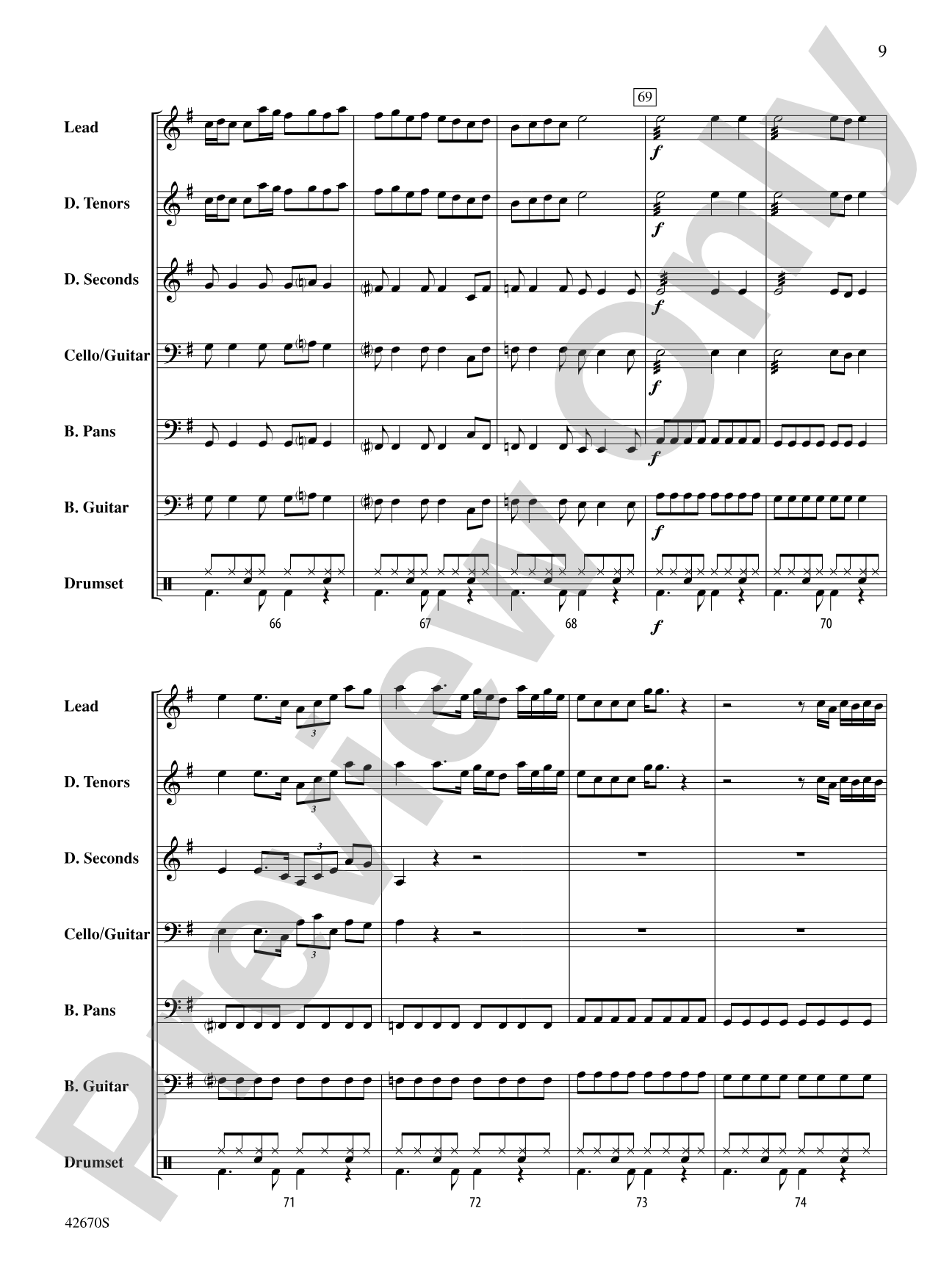 25 or 6 to 4: Steel Drum Conductor Score & Parts
