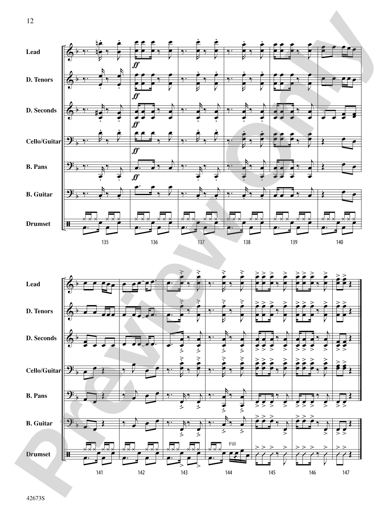 Chileno Bay: Steel Drum Conductor Score & Parts