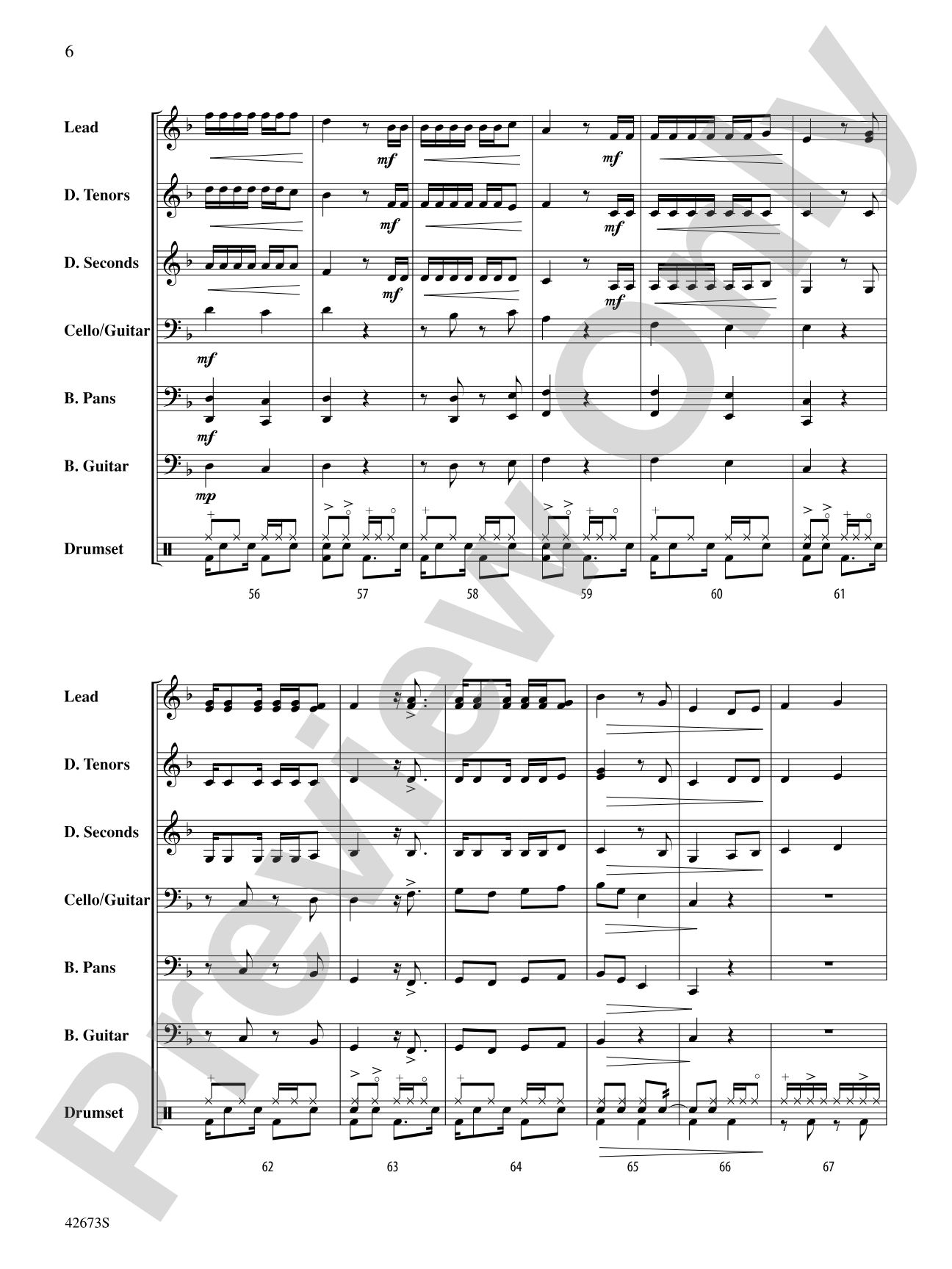 Chileno Bay: Steel Drum Conductor Score & Parts