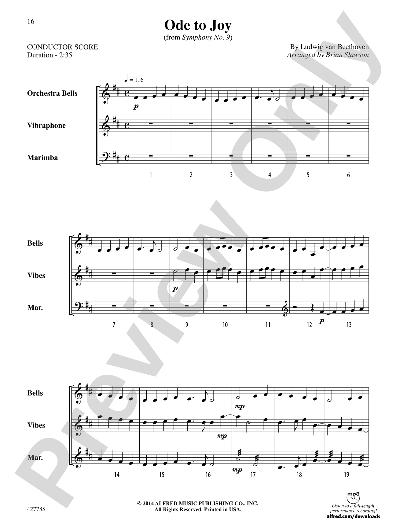 Classic Mallet Trios---Beethoven: Mallet Instrument Book