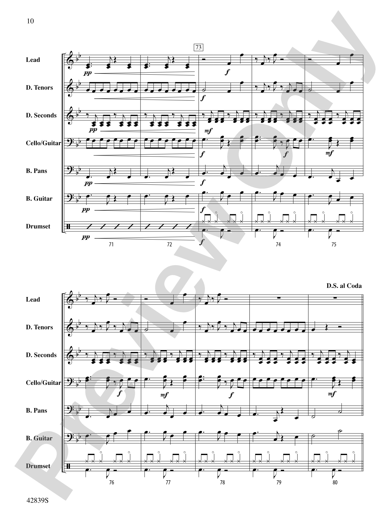 Tribute to Spree Simon: Steel Drum Conductor Score & Parts