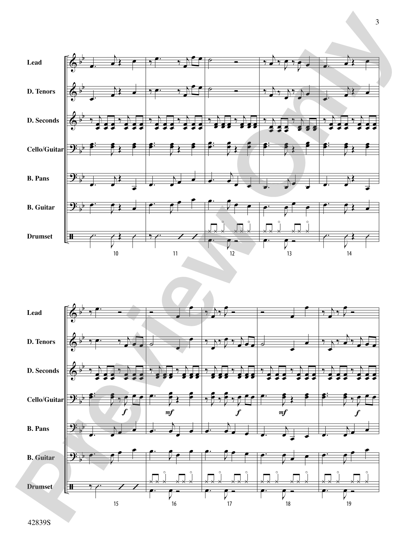 Tribute to Spree Simon: Steel Drum Conductor Score & Parts