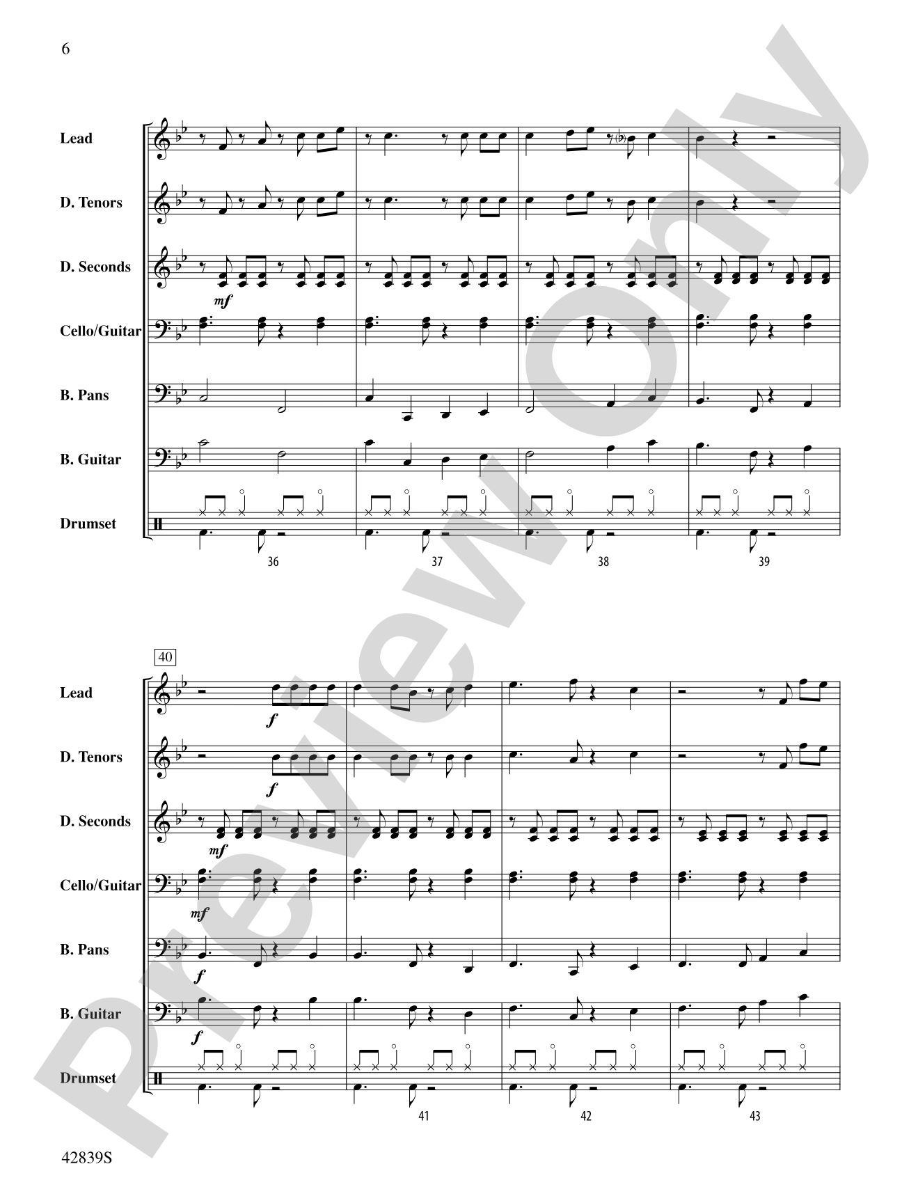 Tribute to Spree Simon: Steel Drum Conductor Score & Parts