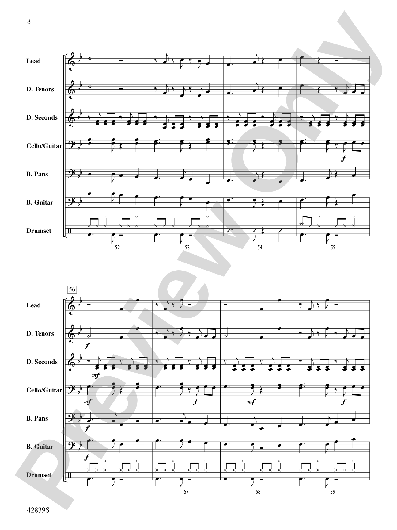 Tribute to Spree Simon: Steel Drum Conductor Score & Parts