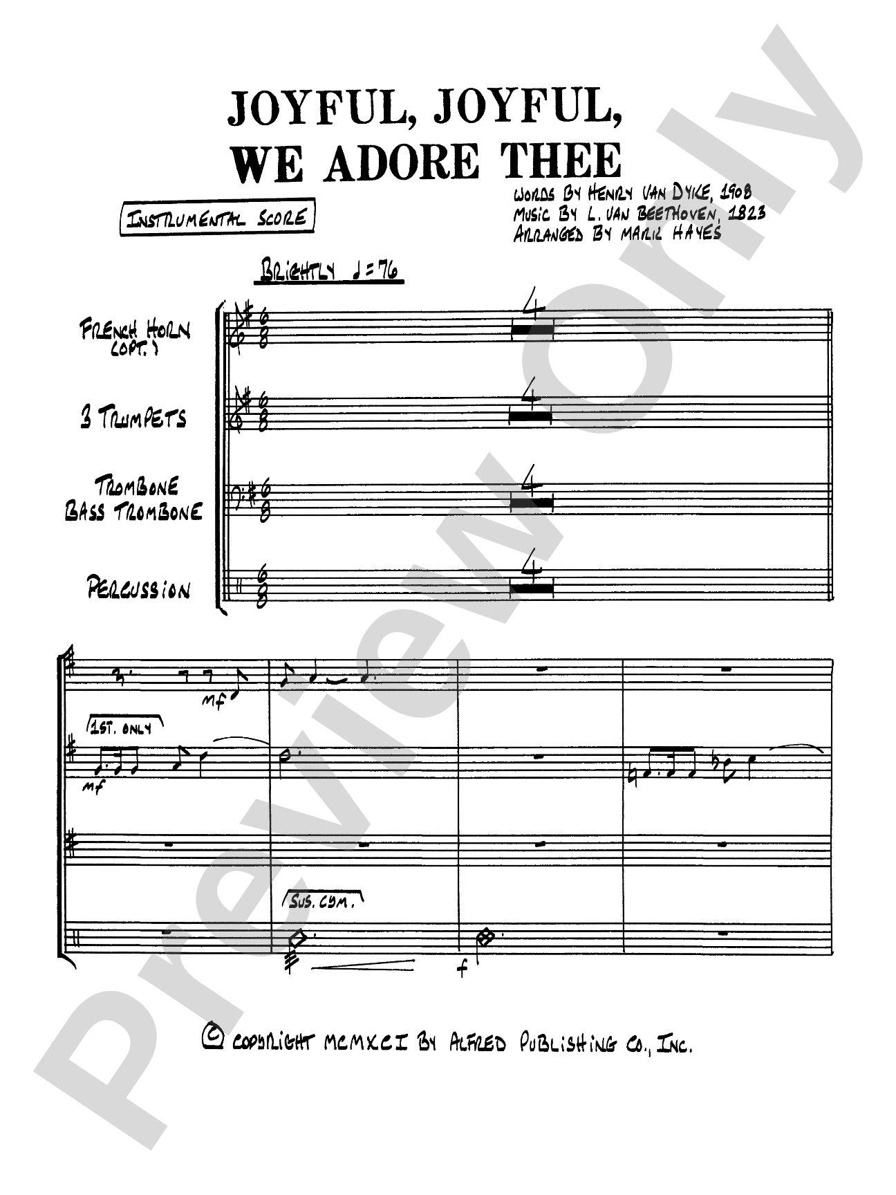 Joyful, Joyful, We Adore Thee: Choral SoundPax