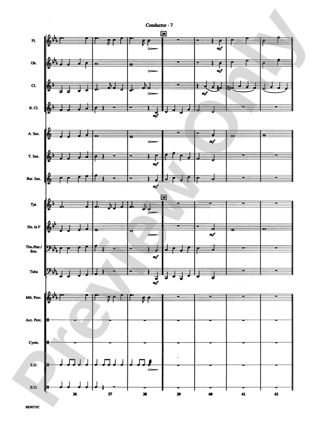 American Fantasy (based on "America" and "America, the Beautiful"): Concert Band Conductor Score & Parts