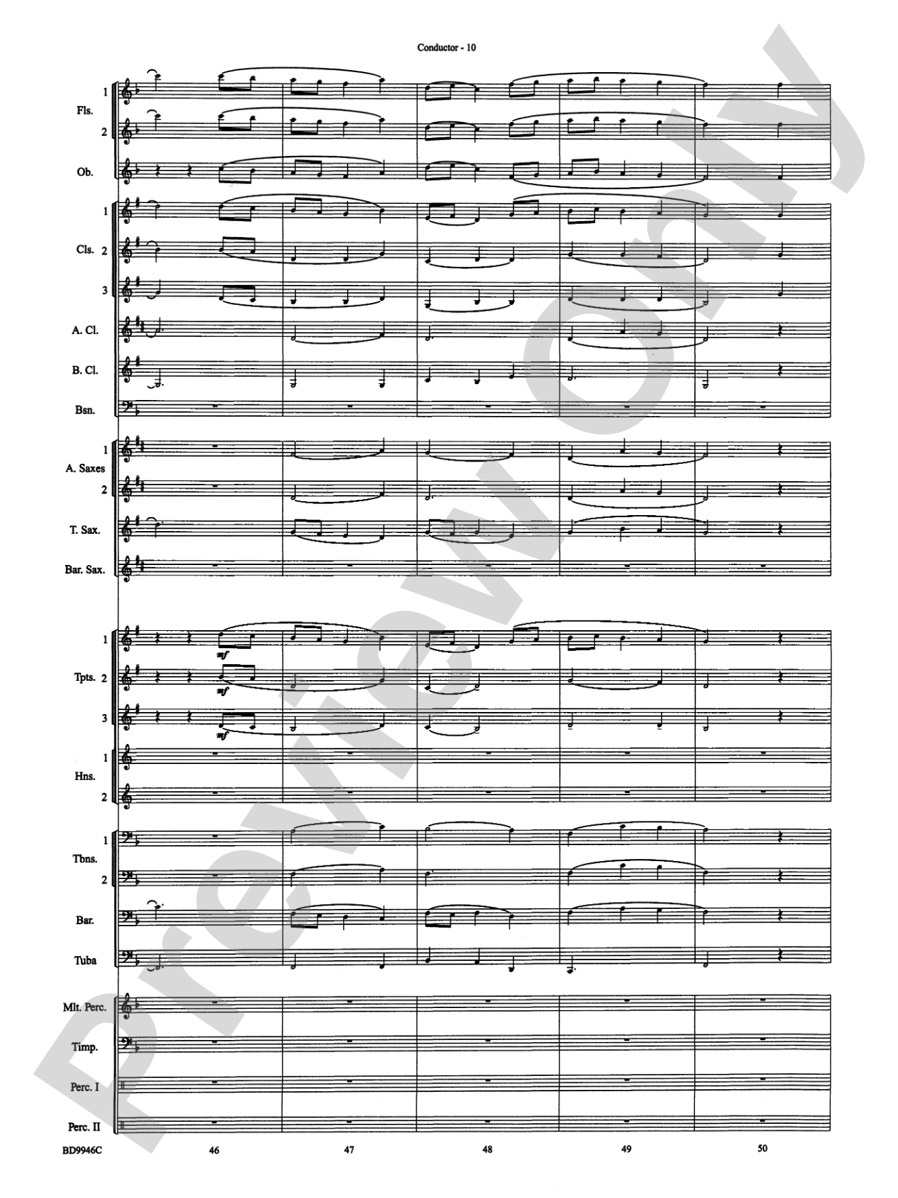 Winterfest: Concert Band Conductor Score & Parts