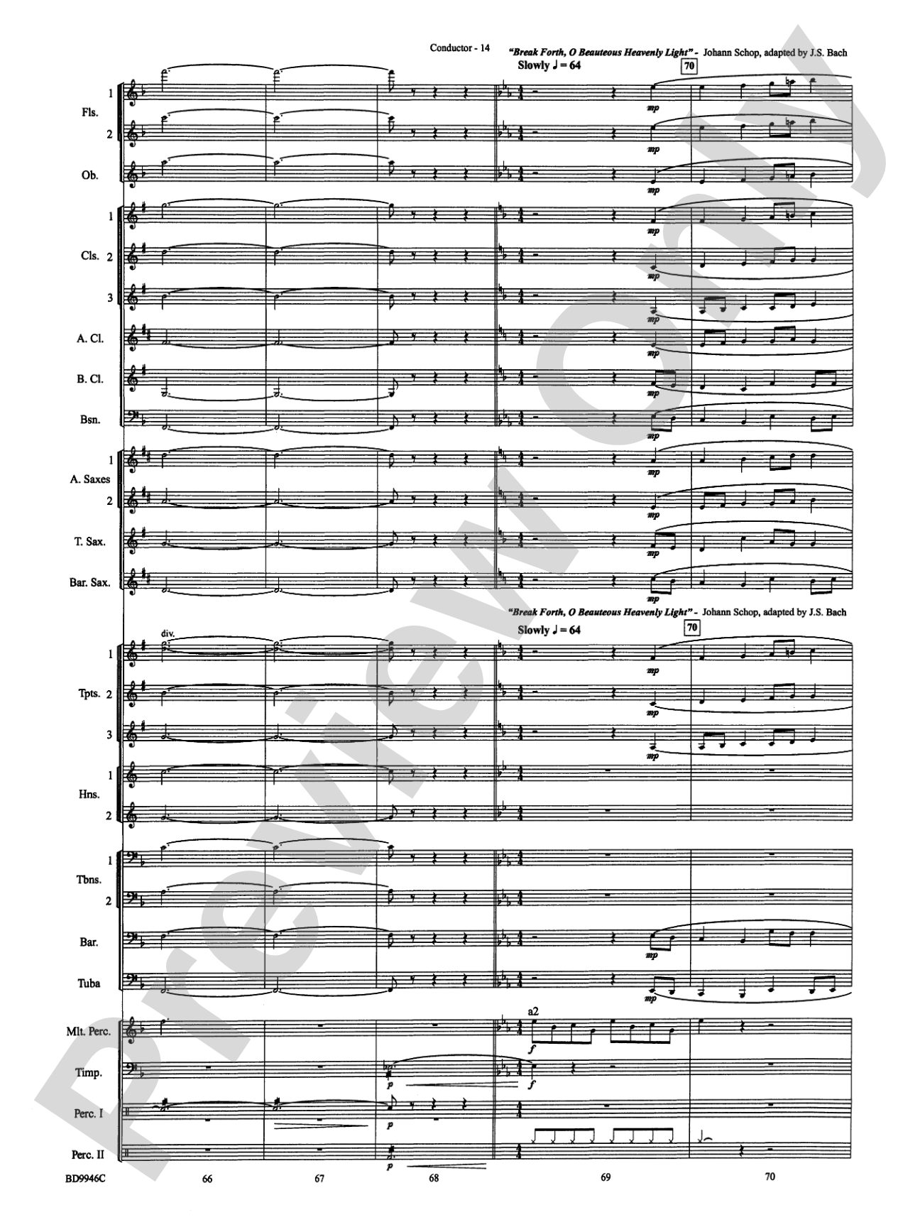 Winterfest: Concert Band Conductor Score & Parts